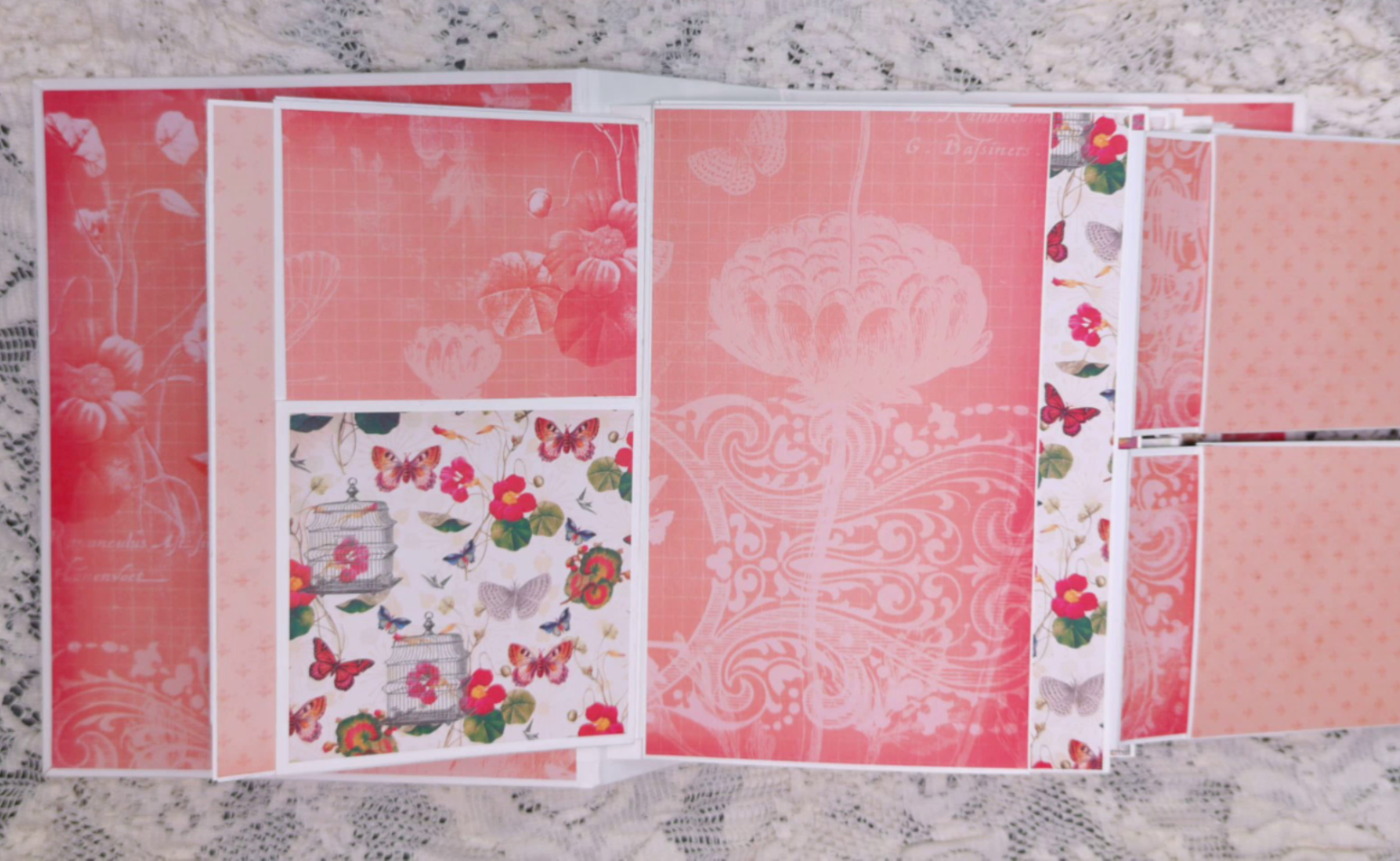Butterfly Scrapbook Mini Album | Botanical Ephemera Album | Nature-Inspired Memory Book