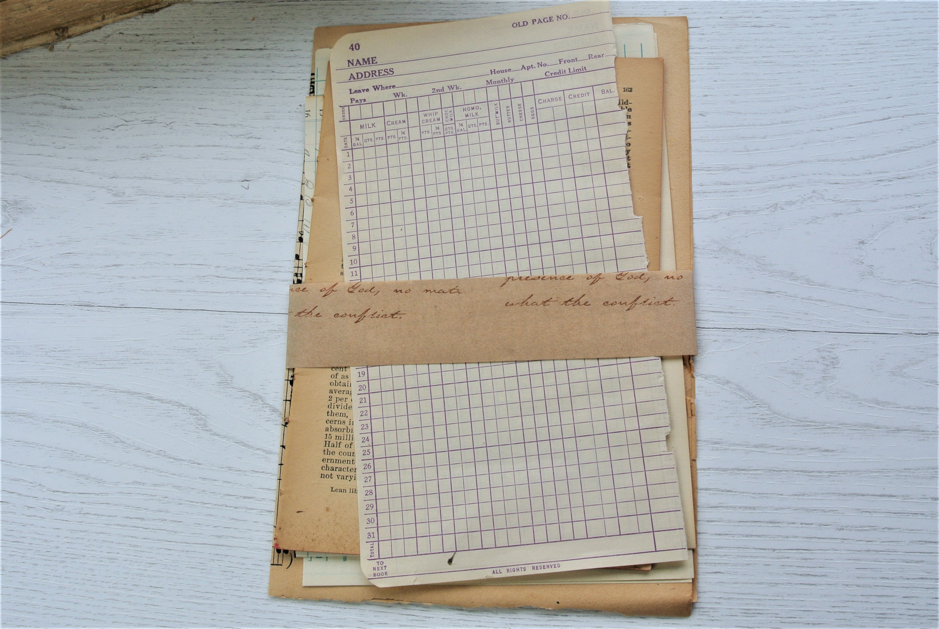 Antique Paper Ephemera Starter Pack for Junk Journal Beginner