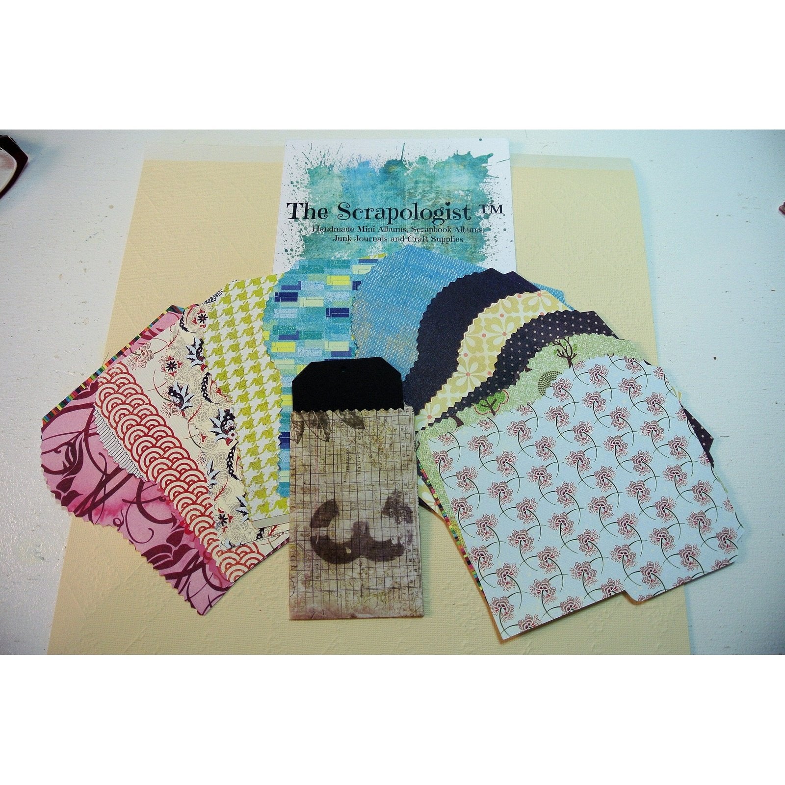 Coin Envelopes with Tags, Die cuts, Junk Journal Ephemera Lot - set of 25