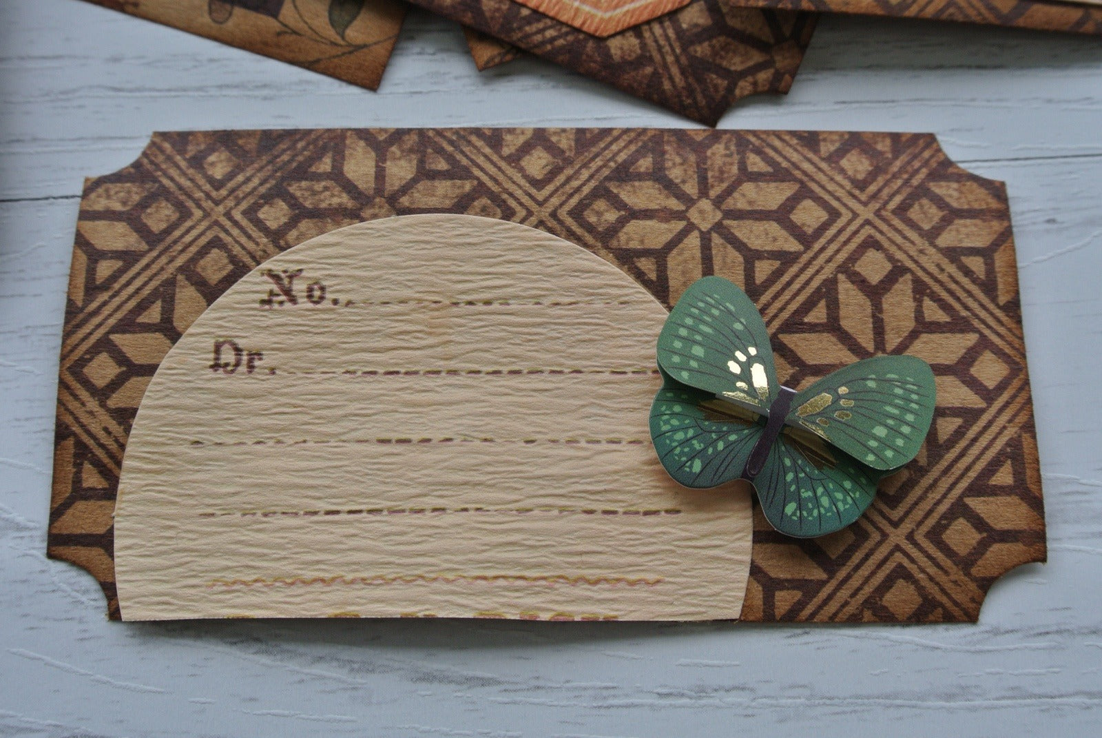 Papercraft Tags in Earthy Tones, for Junk Journals - set of 10