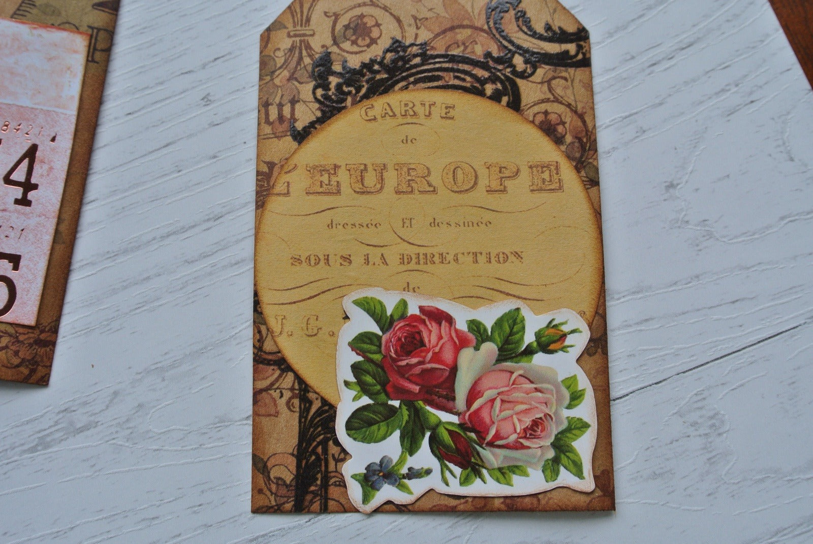 Papercraft Tags in Earthy Tones, for Junk Journals - set of 10