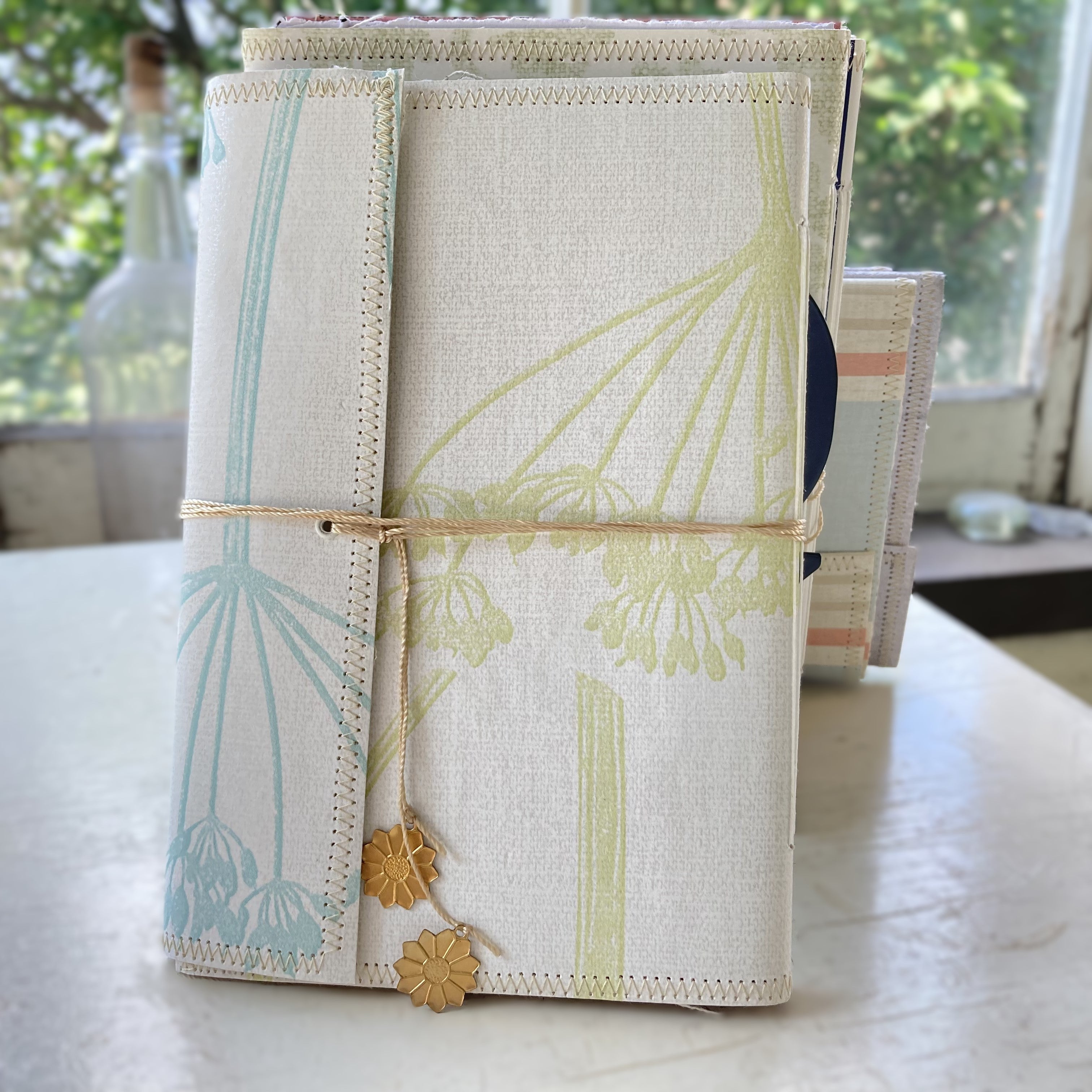 Soft Cover Handmade Junk Journal, Wallet Style, Fits in your Purse