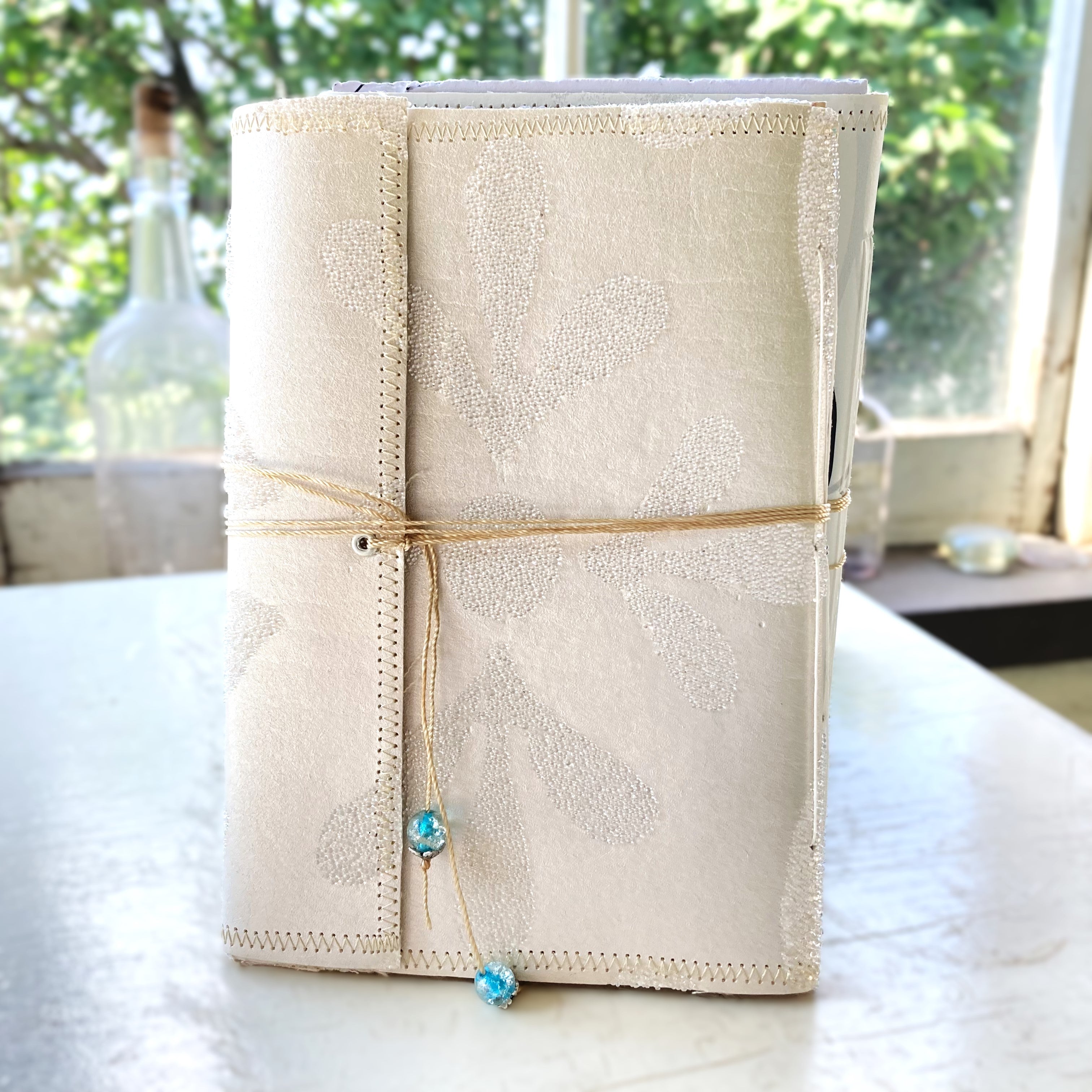 Soft Cover Handmade Art Journal, Wallet Style, Fits in your Purse