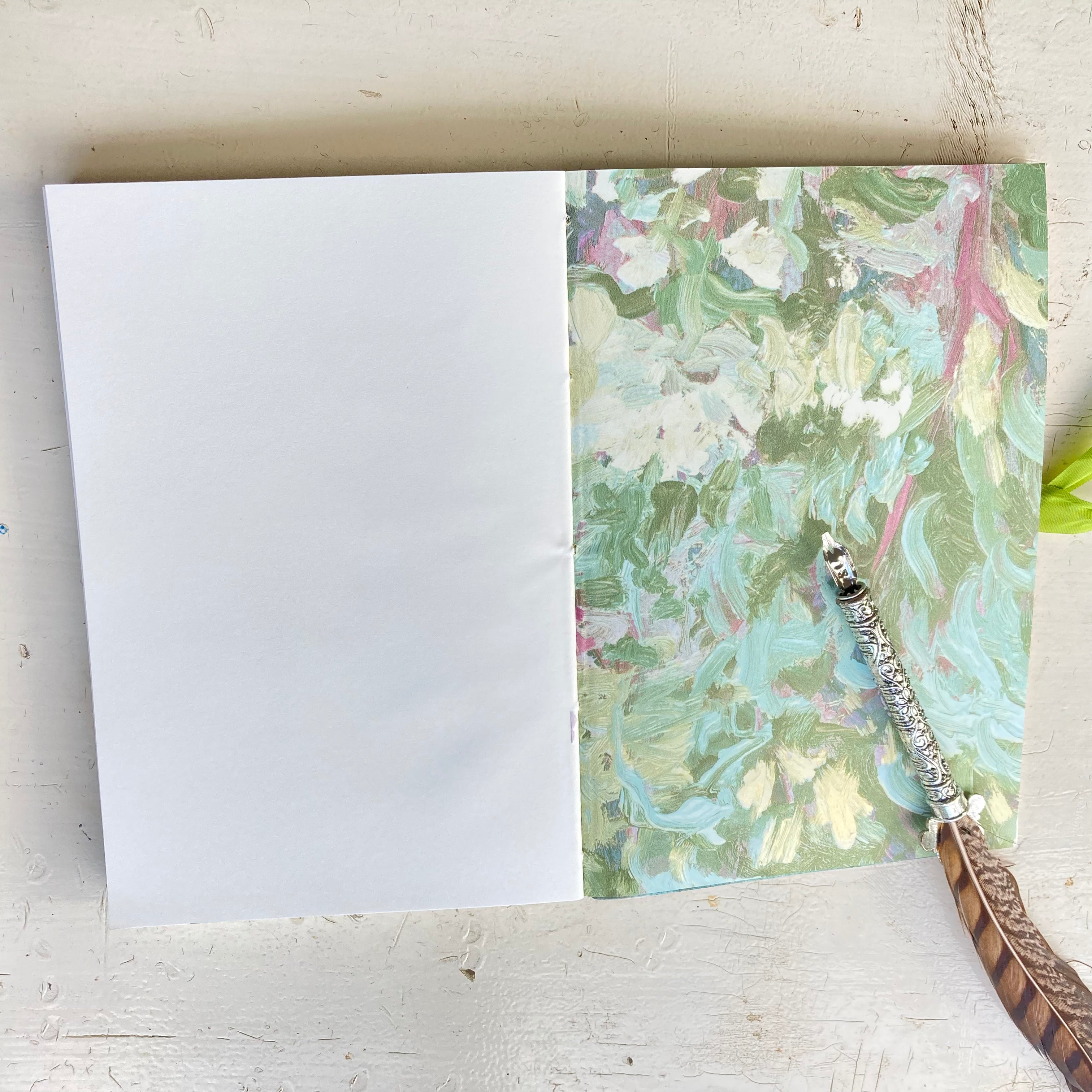 Lay Flat Journal for Writing and Drawing - Botanical Theme