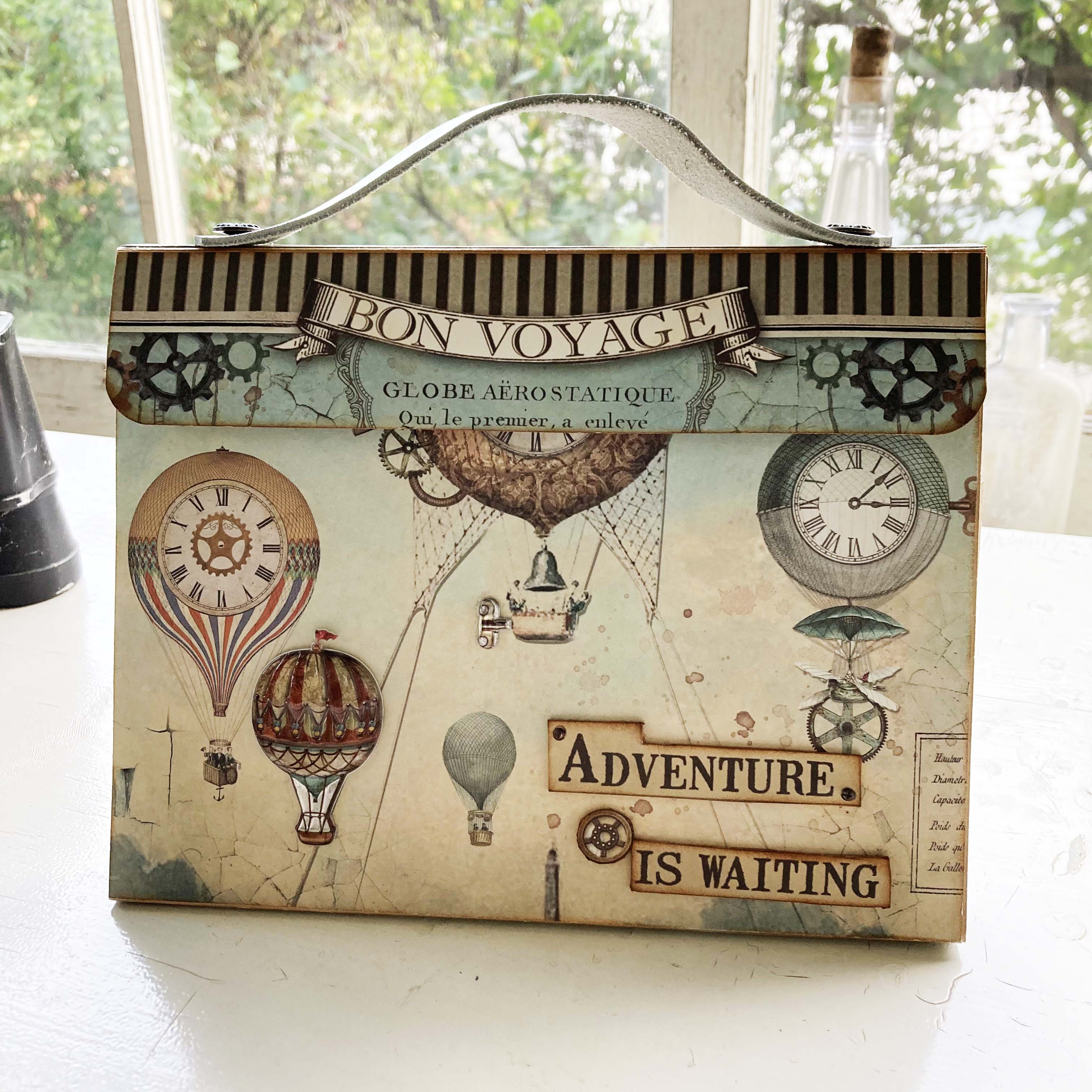 Bon Voyage Gift - Handmade Photo Album – Travel Scrapbook for Vacation Photos & Keepsakes