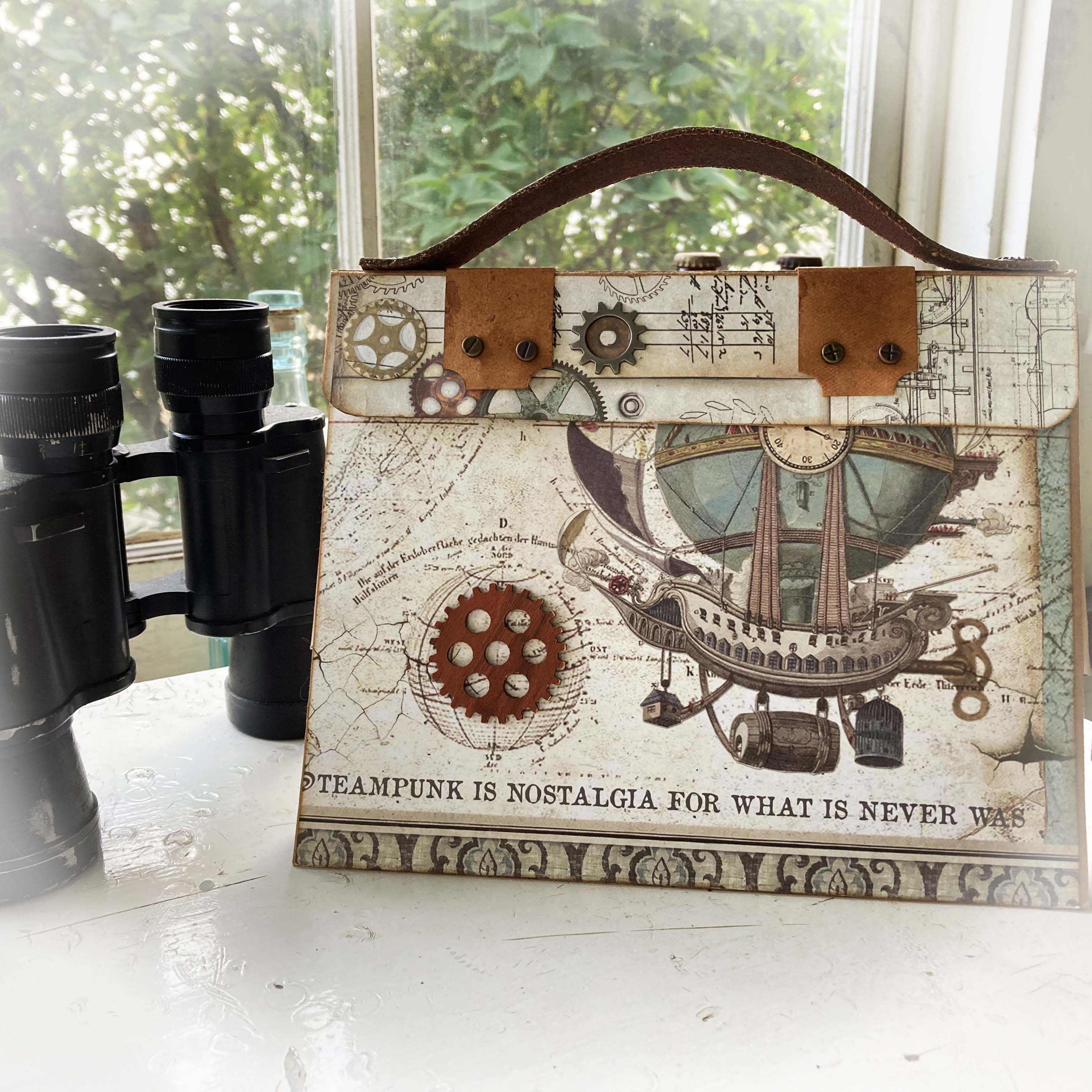 Steampunk Travel Theme Mini Album for Vacation Photos