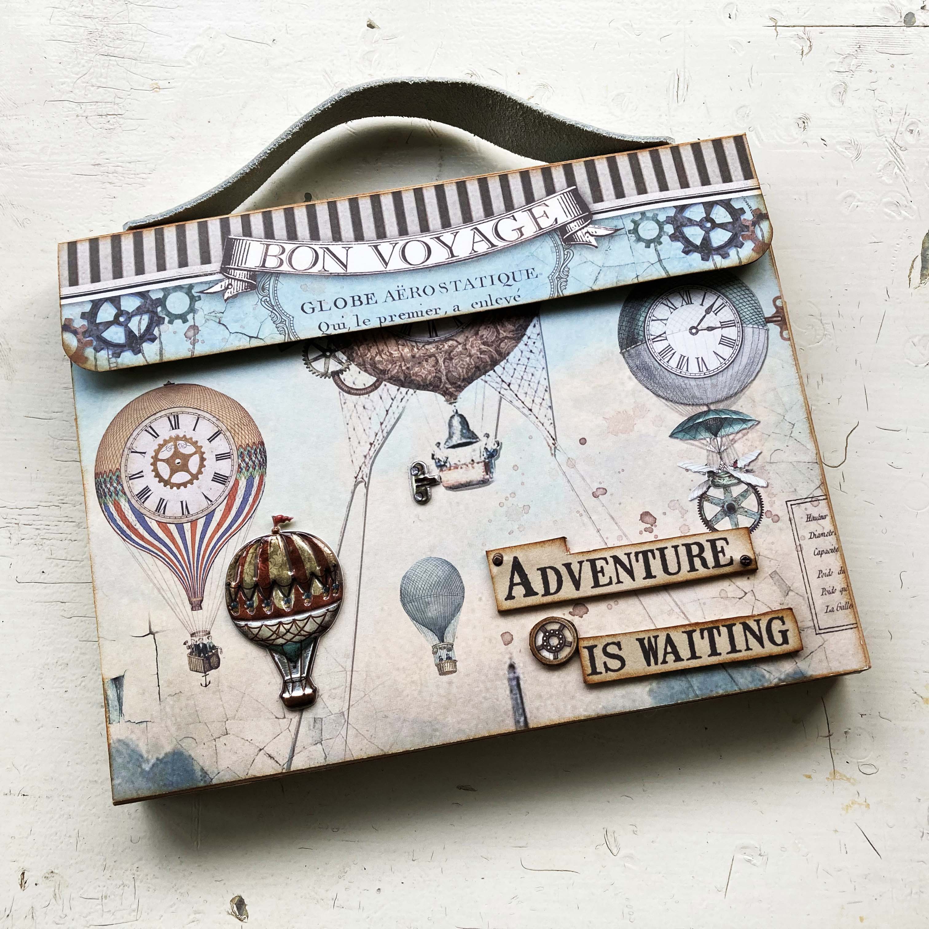 Steampunk Travel Theme Mini Album for Vacation Photos