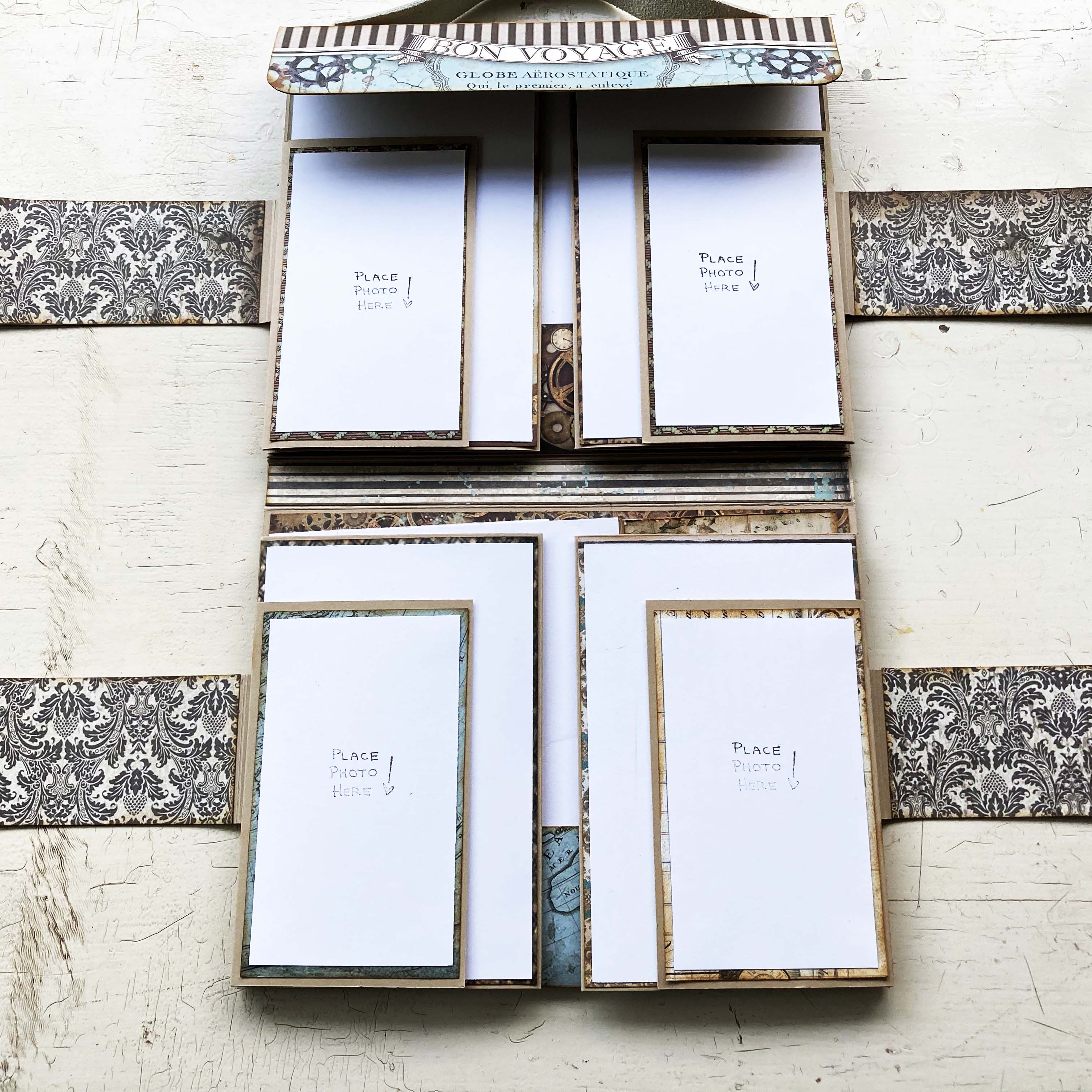 Bon Voyage Gift - Handmade Photo Album – Travel Scrapbook for Vacation Photos & Keepsakes