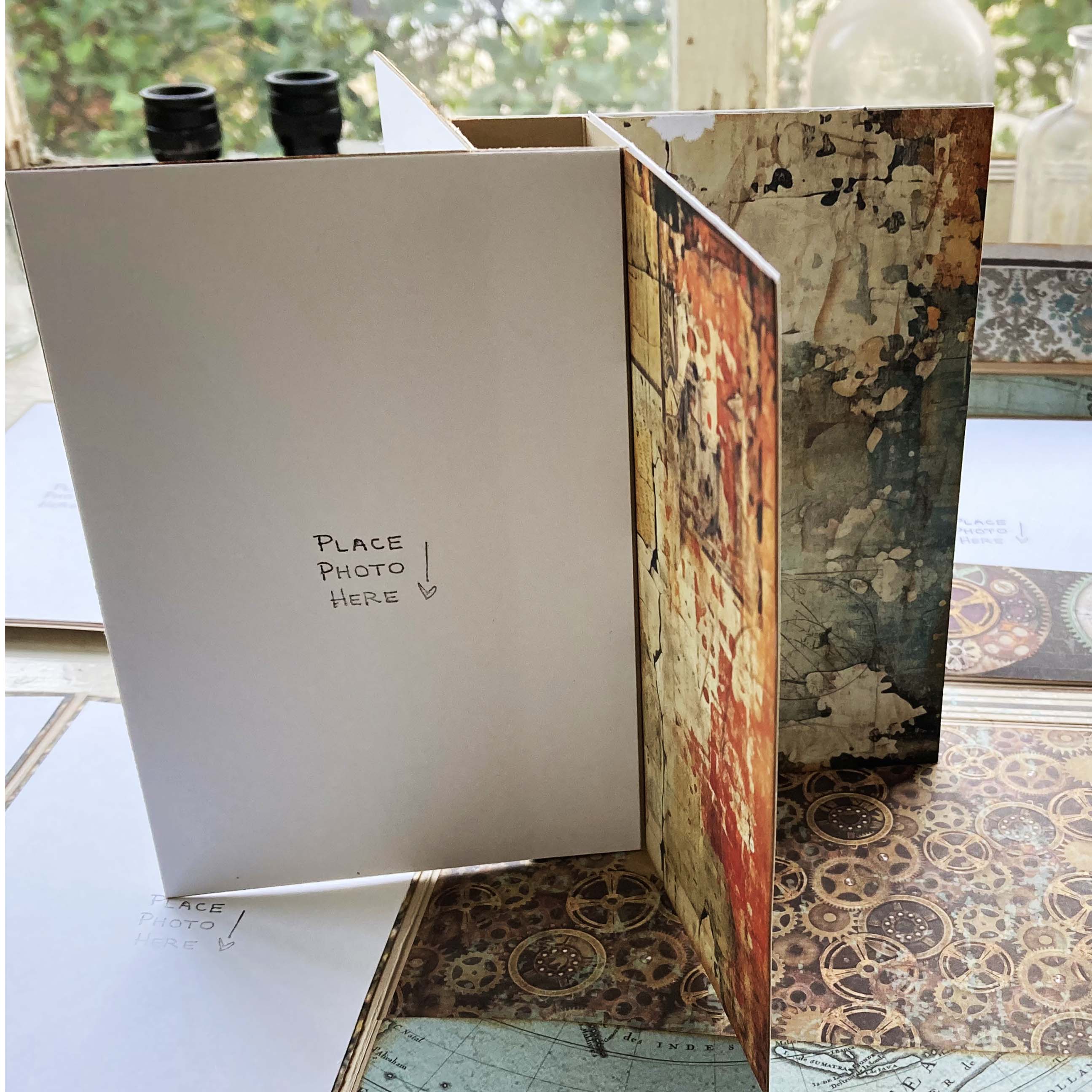 Steampunk Travel Theme Mini Album for Vacation Photos