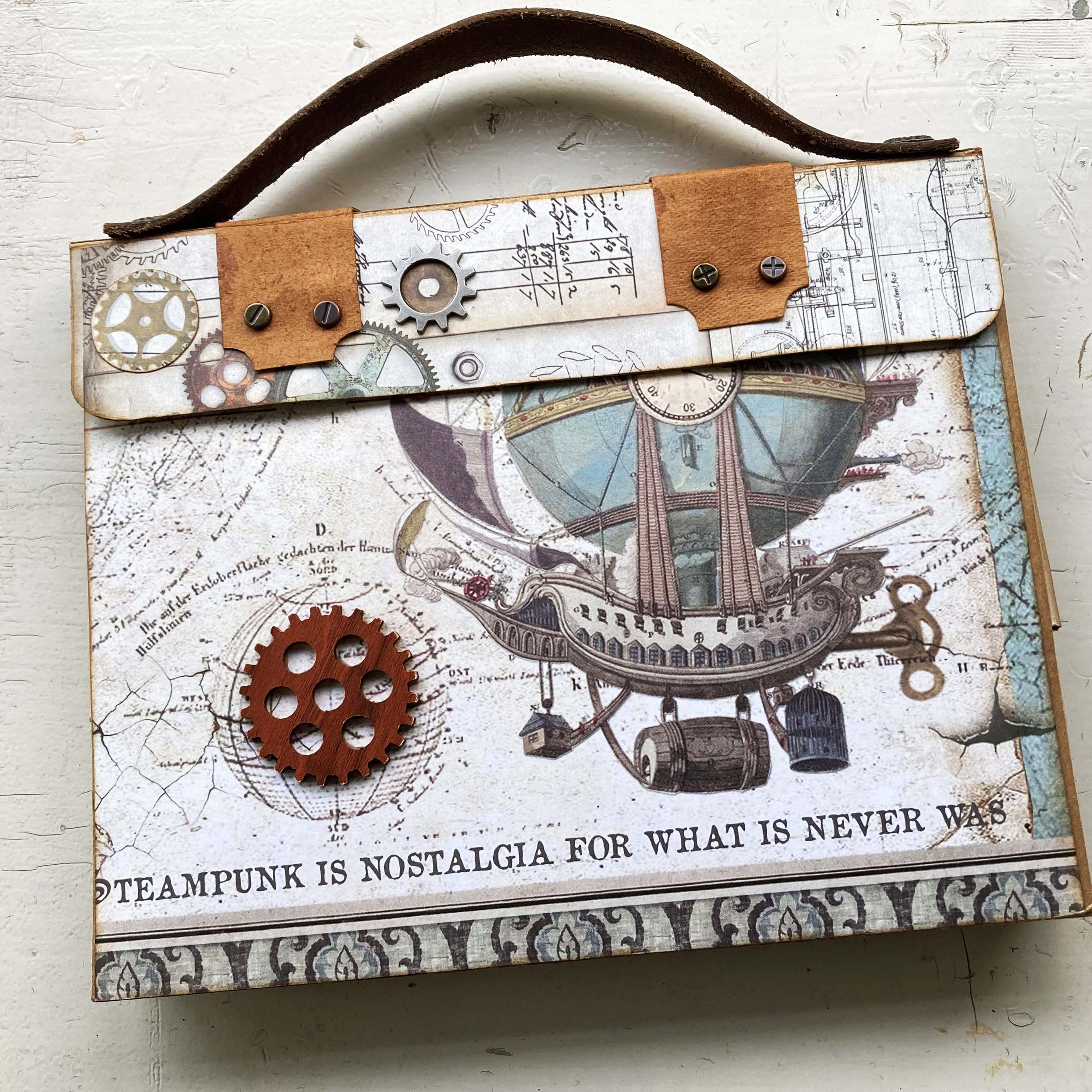 Steampunk Travel Theme Mini Album for Vacation Photos