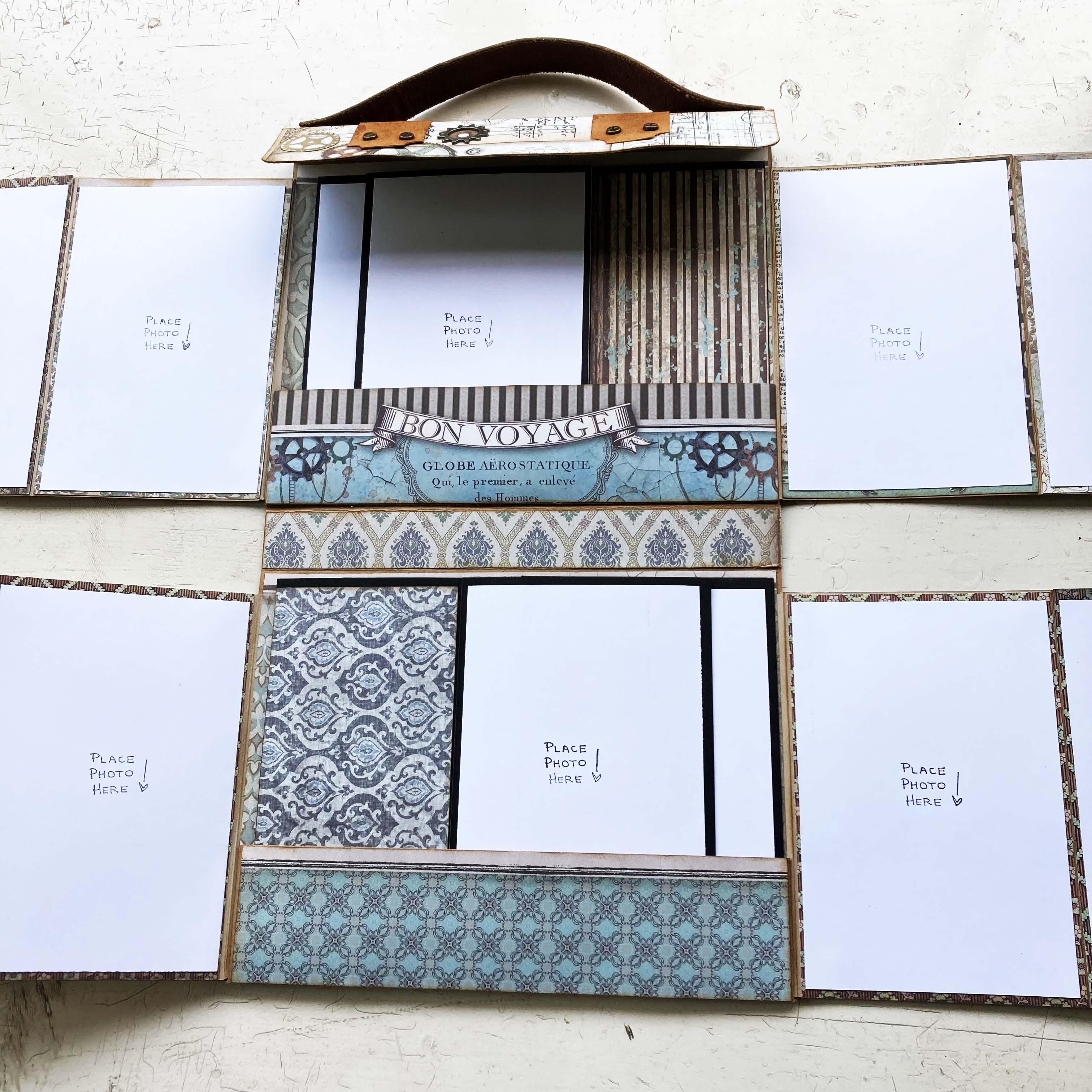 Steampunk Travel Theme Mini Album for Vacation Photos