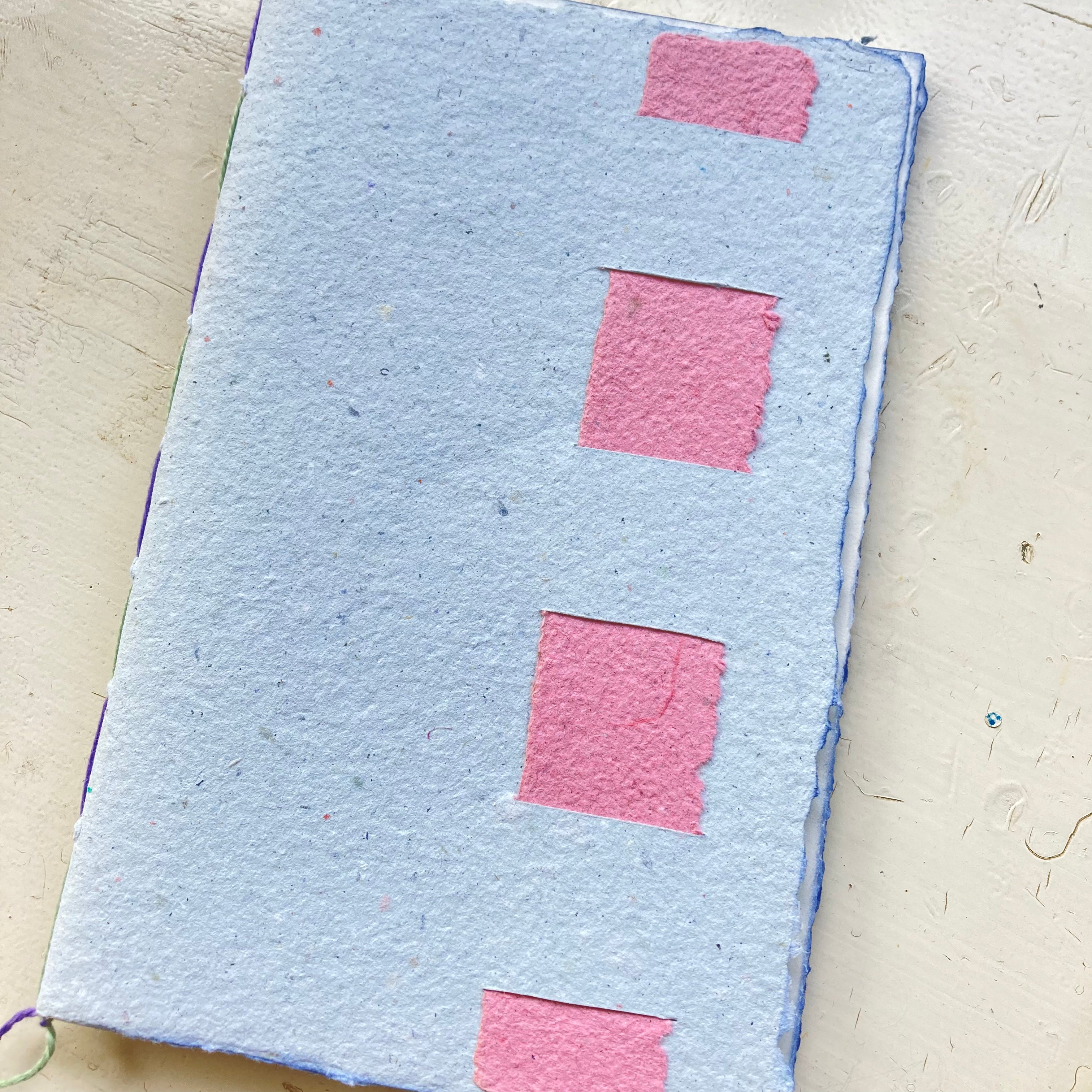 Handmade Paper Journal | Lay-Flat Sketchbook | Eco-Friendly, Artisan Notebook Notebook, Handmade Paper Cover