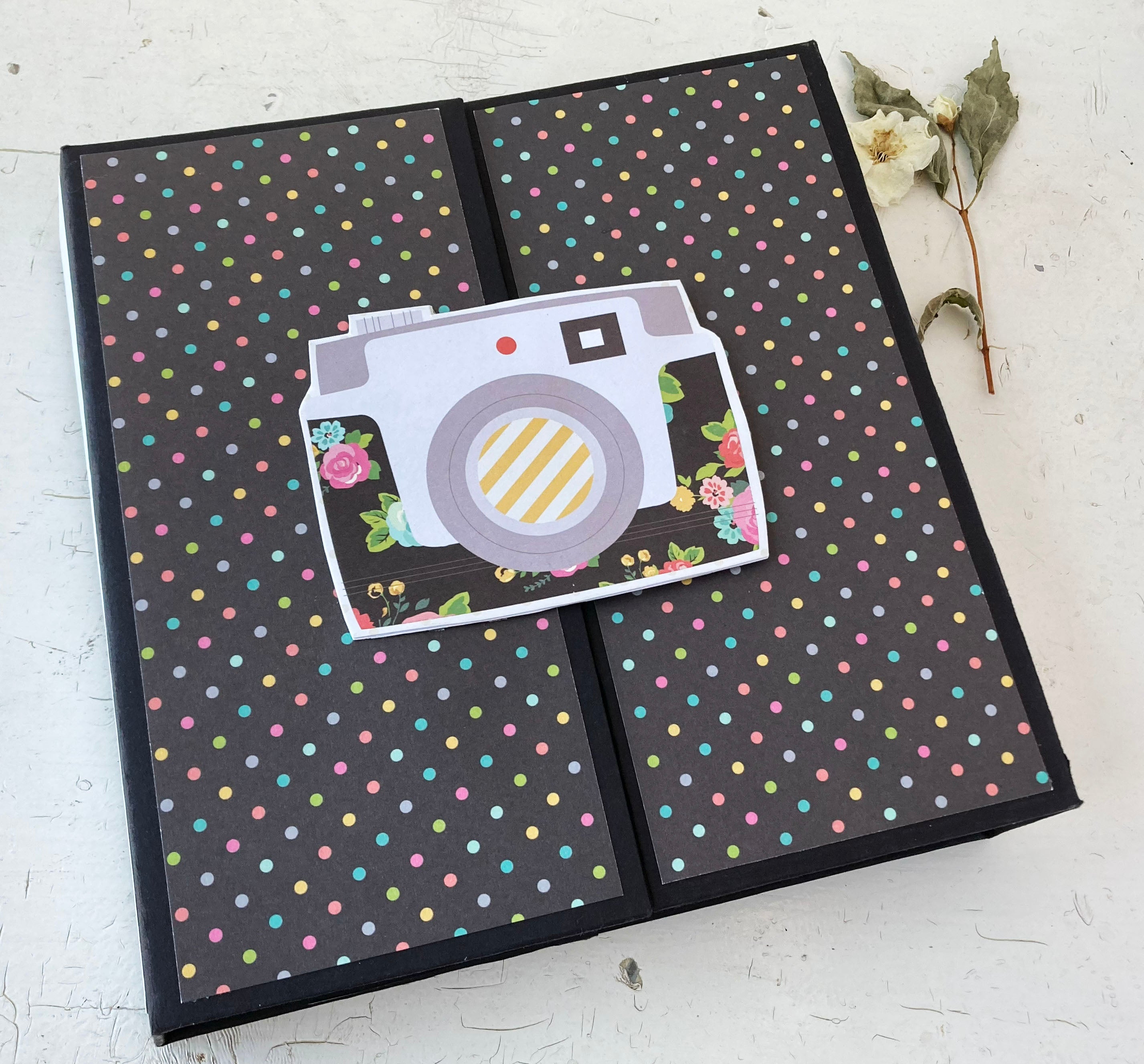 Fun Handmade Memory Scrapbook for Photos, Journaling, Memorabilia Storage