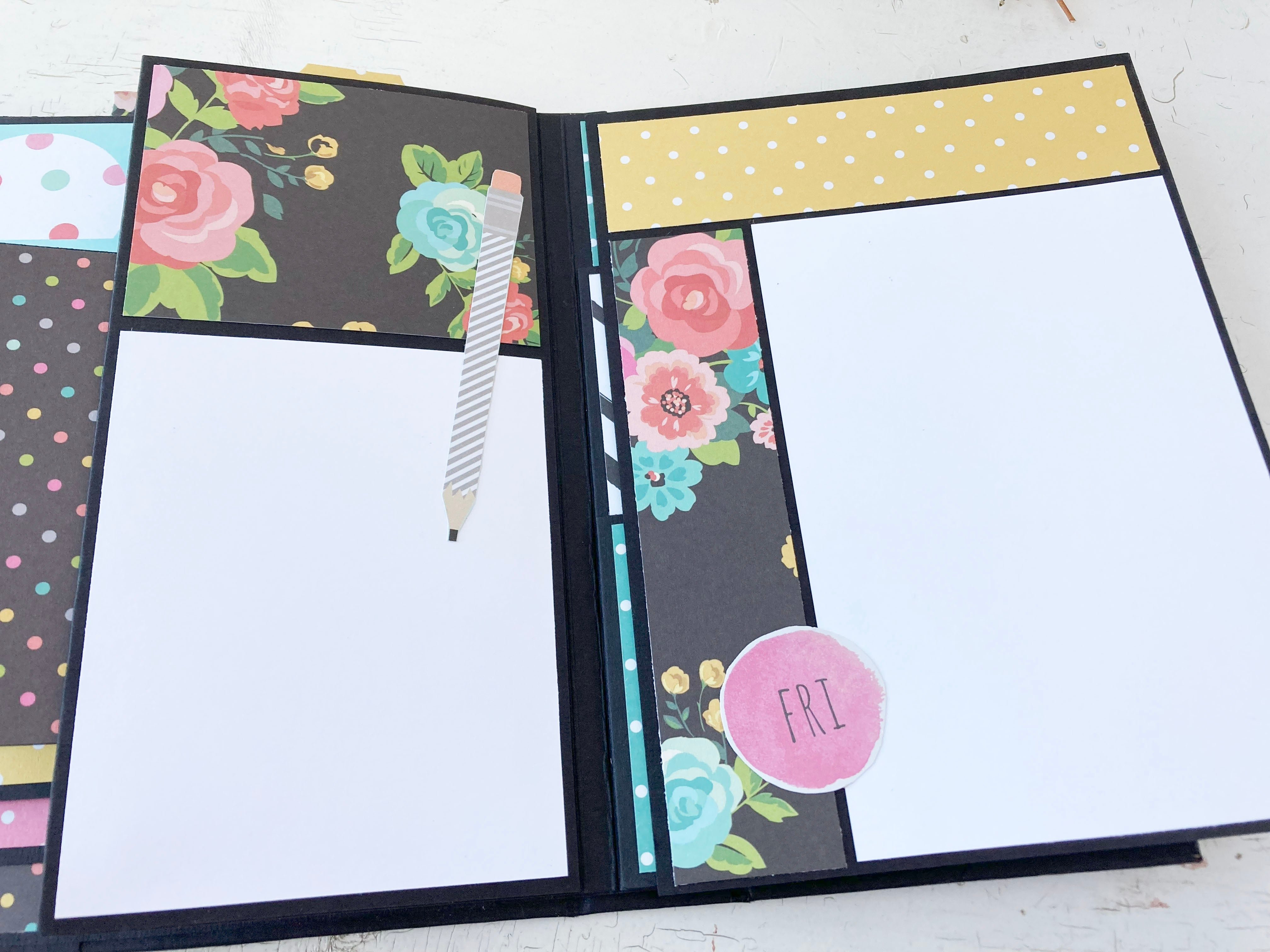 Fun Handmade Memory Scrapbook for Photos, Journaling, Memorabilia Storage
