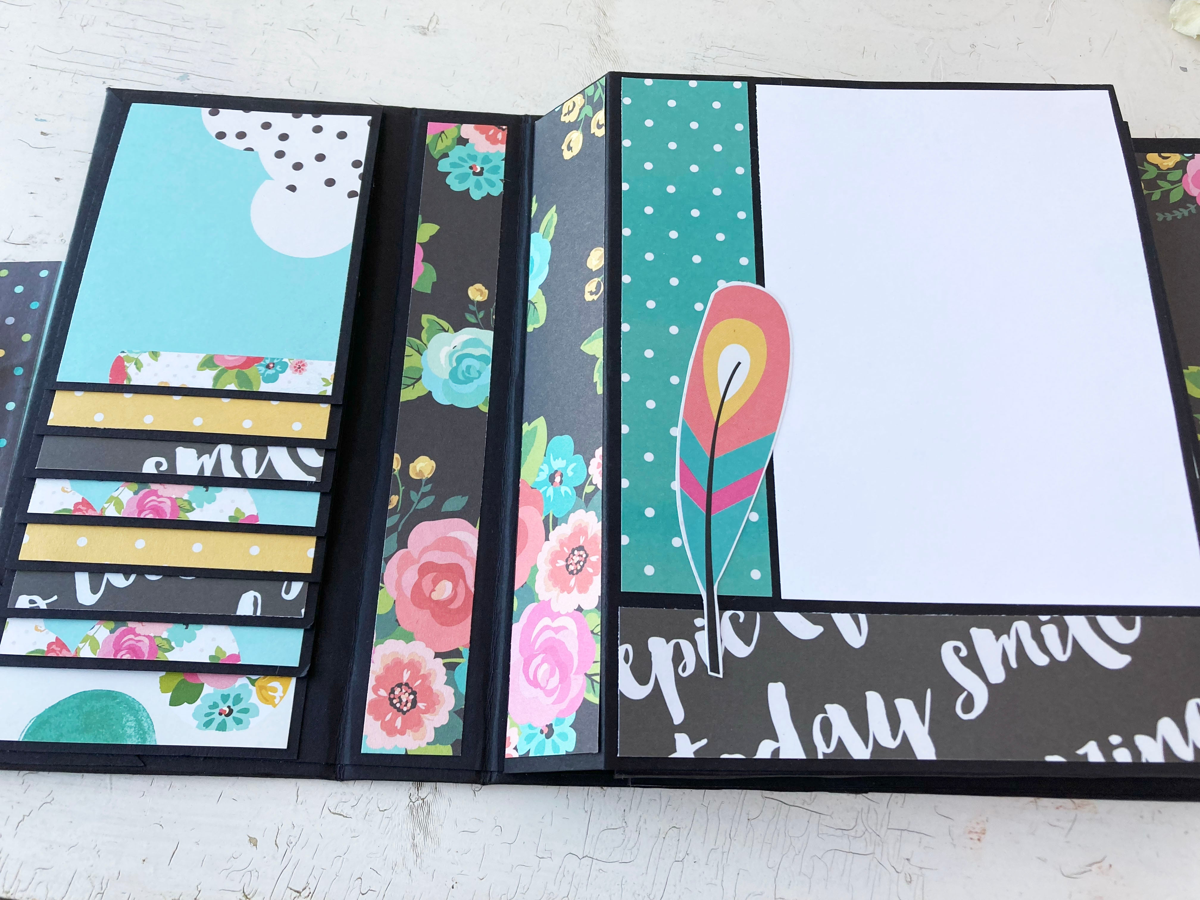Fun Handmade Memory Scrapbook for Photos, Journaling, Memorabilia Storage