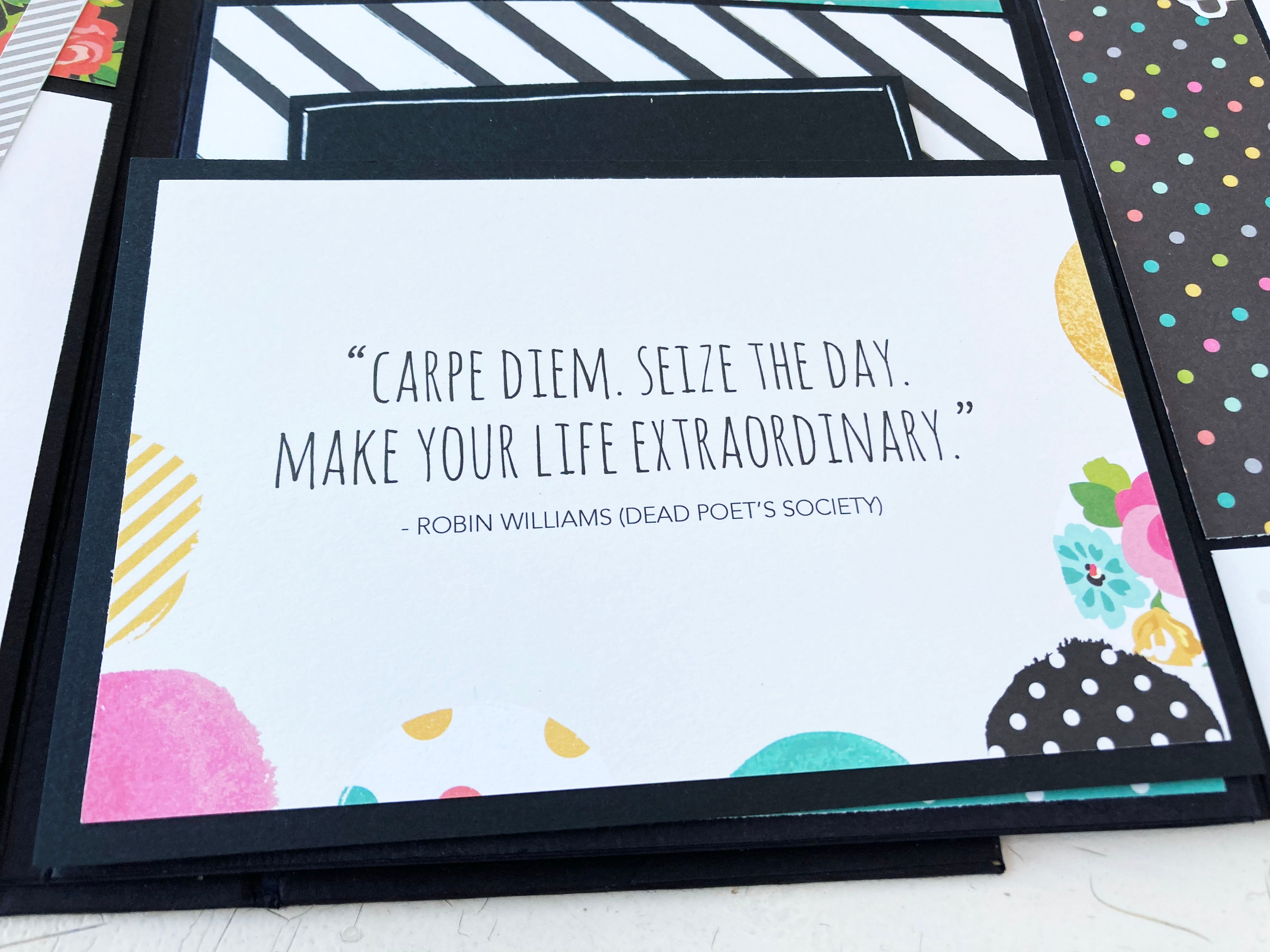 Fun Handmade Memory Scrapbook for Photos, Journaling, Memorabilia Storage