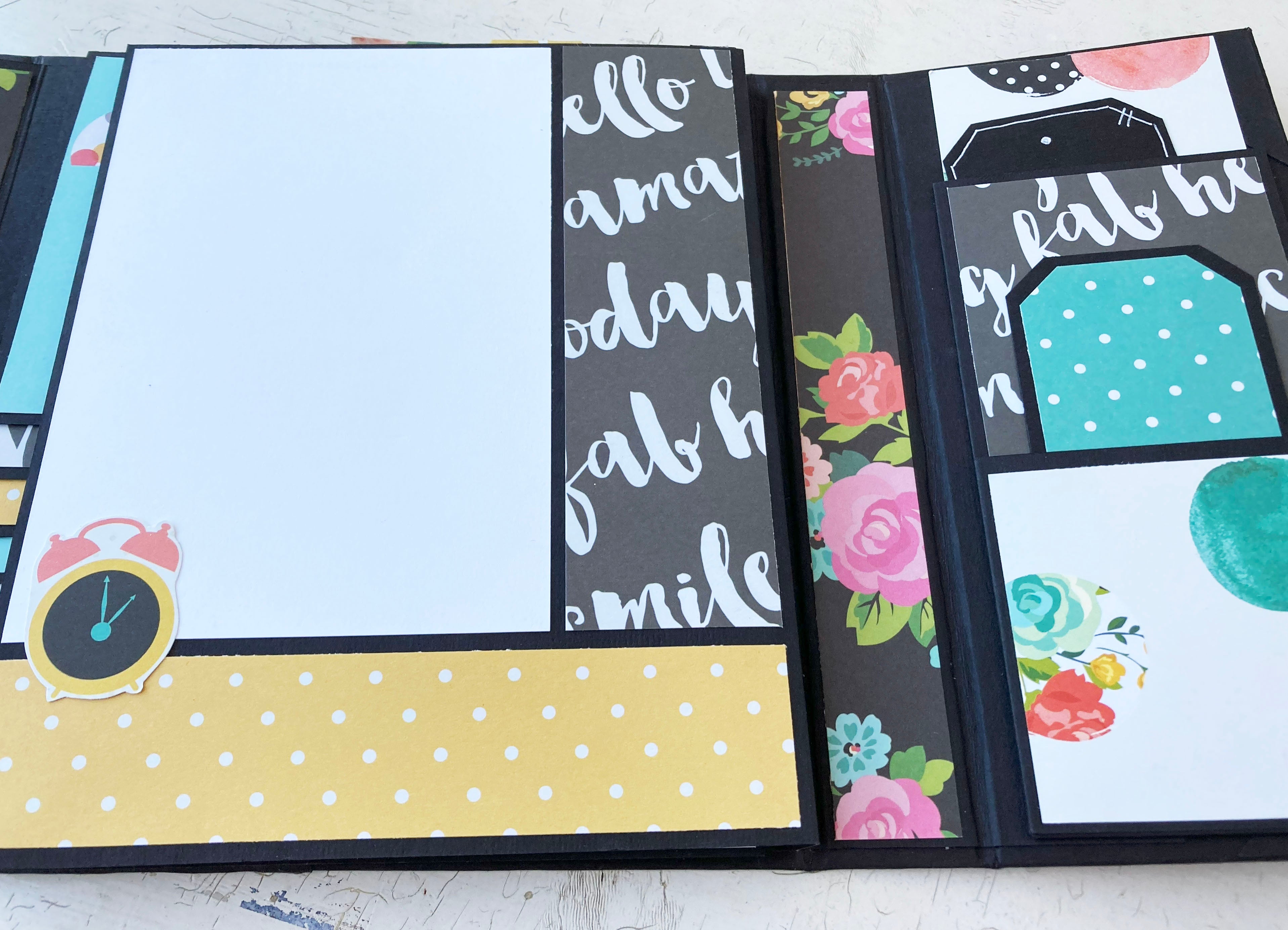 Fun Handmade Memory Scrapbook for Photos, Journaling, Memorabilia Storage