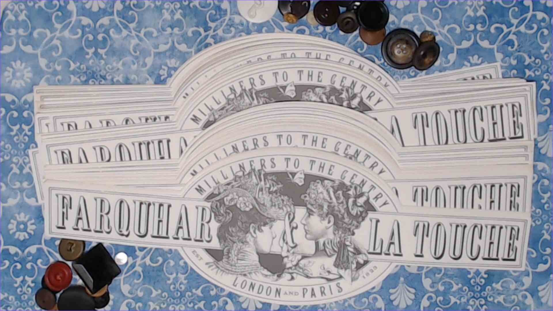 Jar Labels, Haberdashery, Vintage Seamstress & Bicycles, Reprints - set of 12