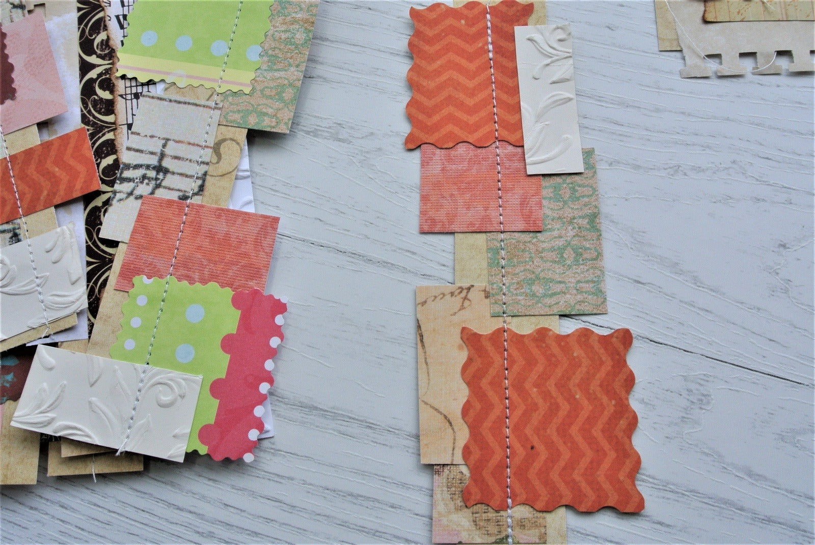 Junk Journal Clusters, Belly Bands - set of 10