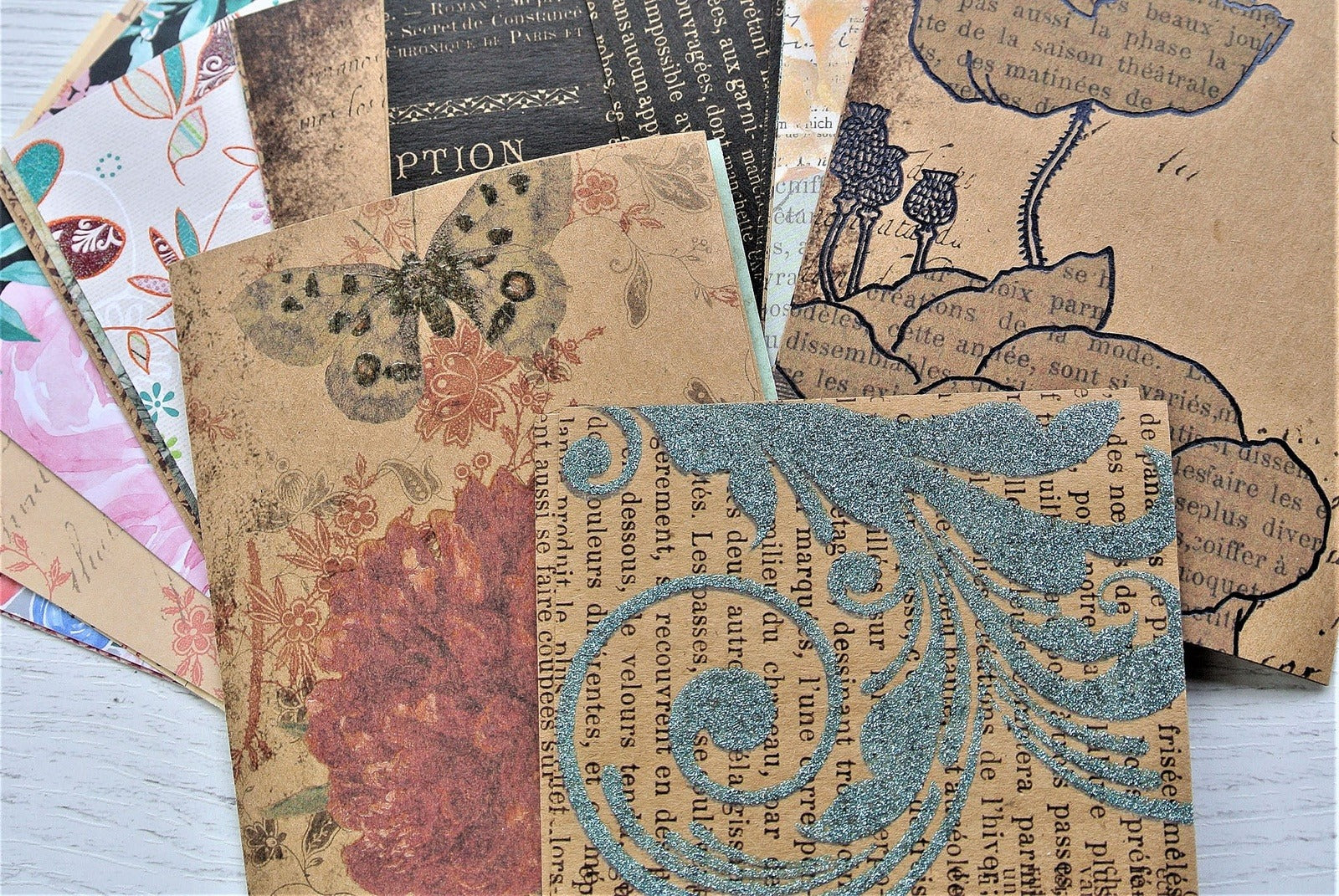 Little Bliss Pocket-Sized Paper Pack for on-the-go Crafting or as Happy Mail Gift