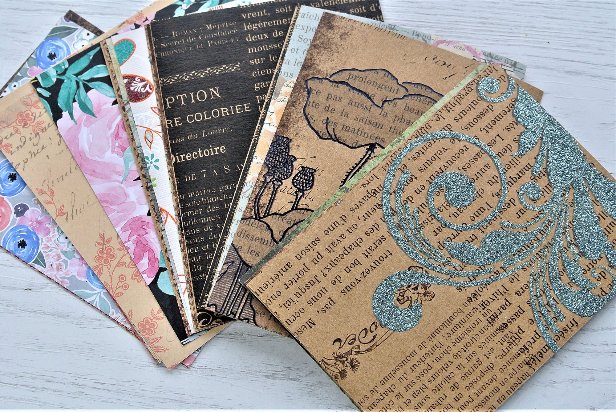 Little Bliss Pocket-Sized Paper Pack for on-the-go Crafting or as Happy Mail Gift