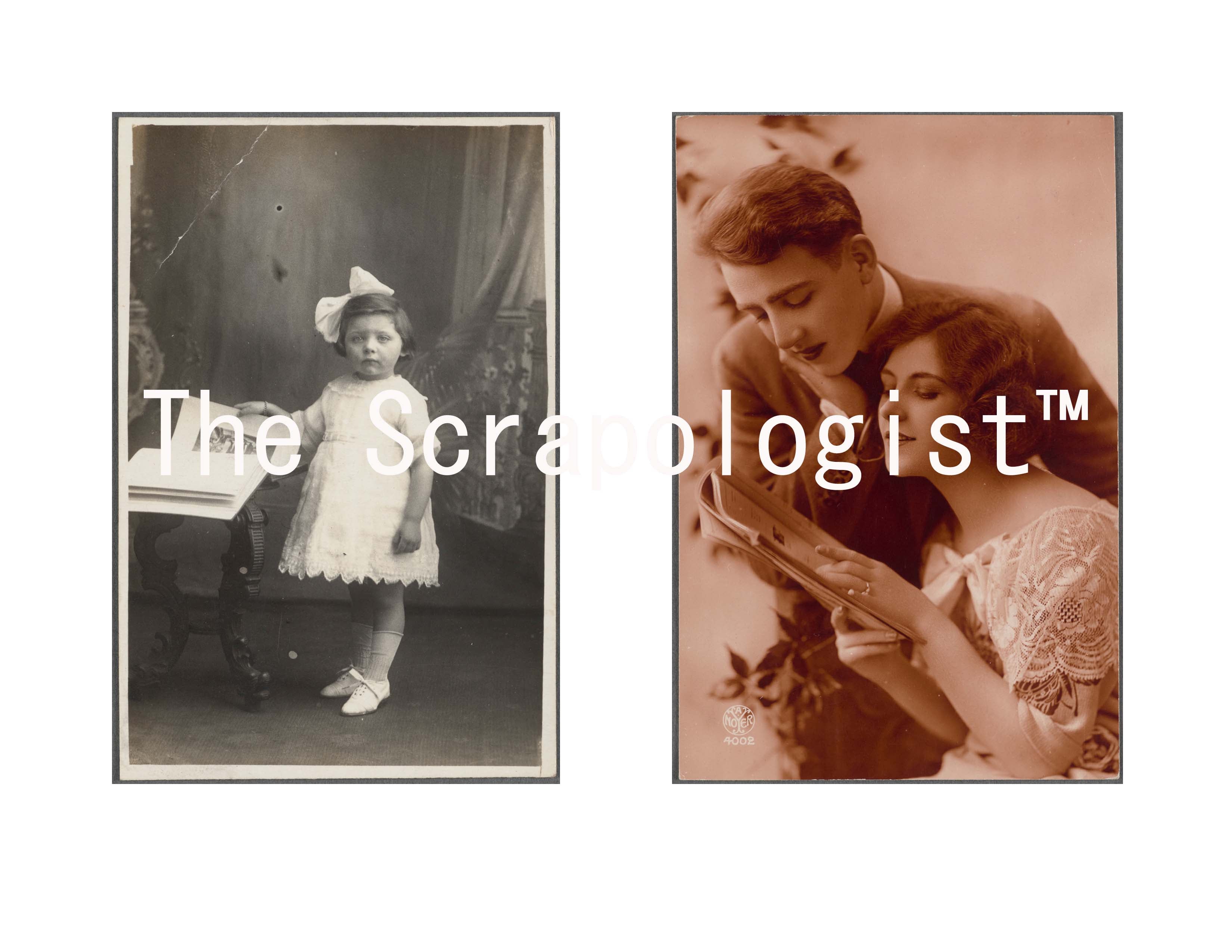 Antique Book Enthusiasts Digital Printable Ephemera Kit - Collage Papers, Journal Cards, JPG