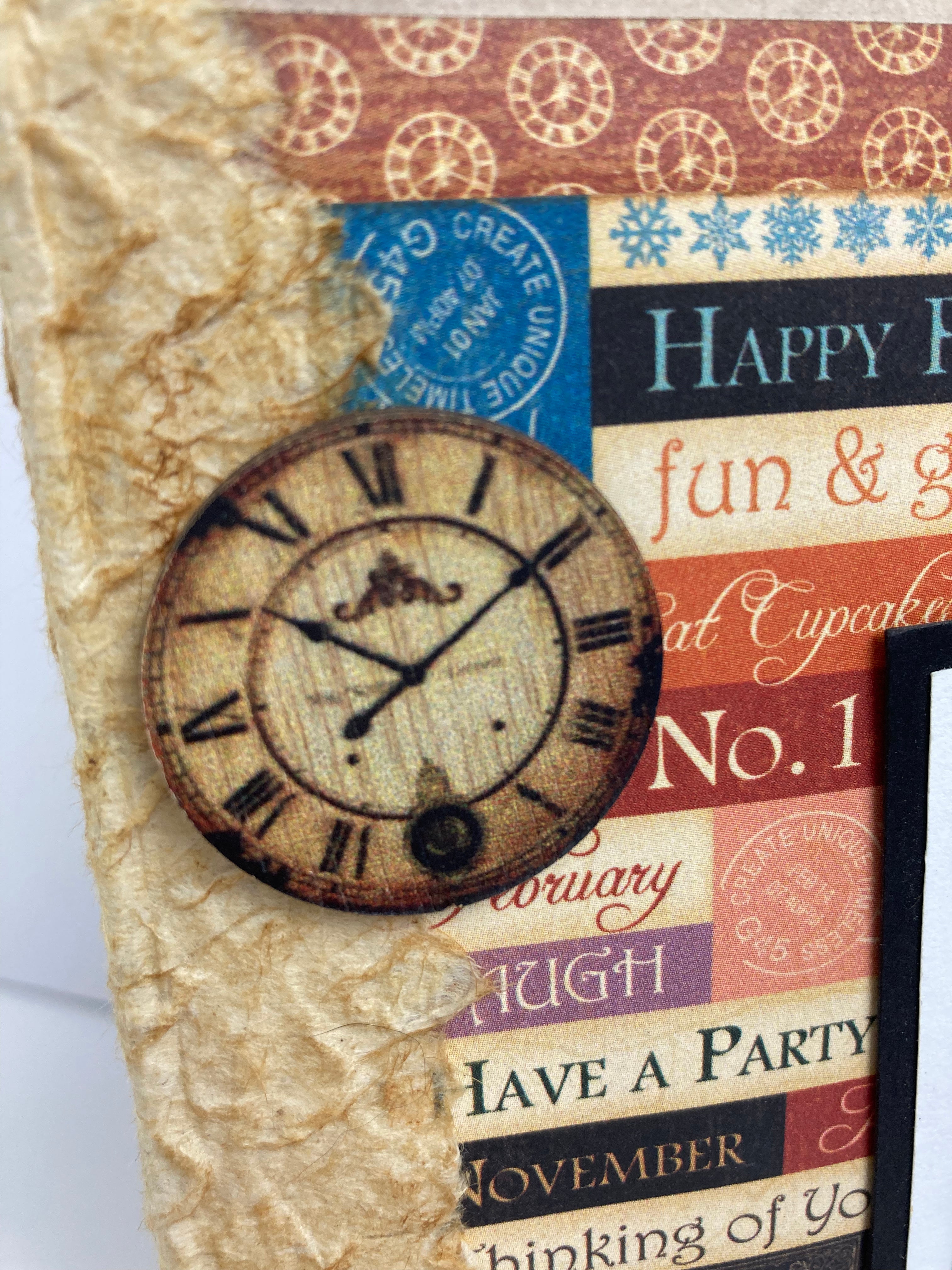 Scrapbook Mini Album for Photos and Planning, with 12-month calendar to document a year of your life