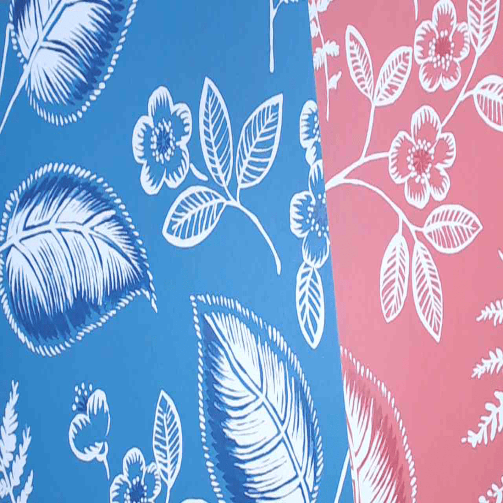 Tropical Themed Unpasted Wallpaper Sample Sheets for Crafting, Junk Journals, Mixed Media and Collage Art Projects