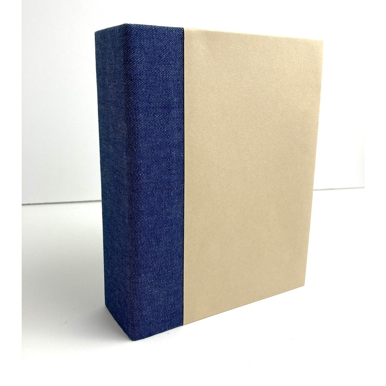 Blank Handmade Mini Album, DIY Scrapbook, Photo Album, Craft Kit, Denim Fabric on Spine - You Decorate it