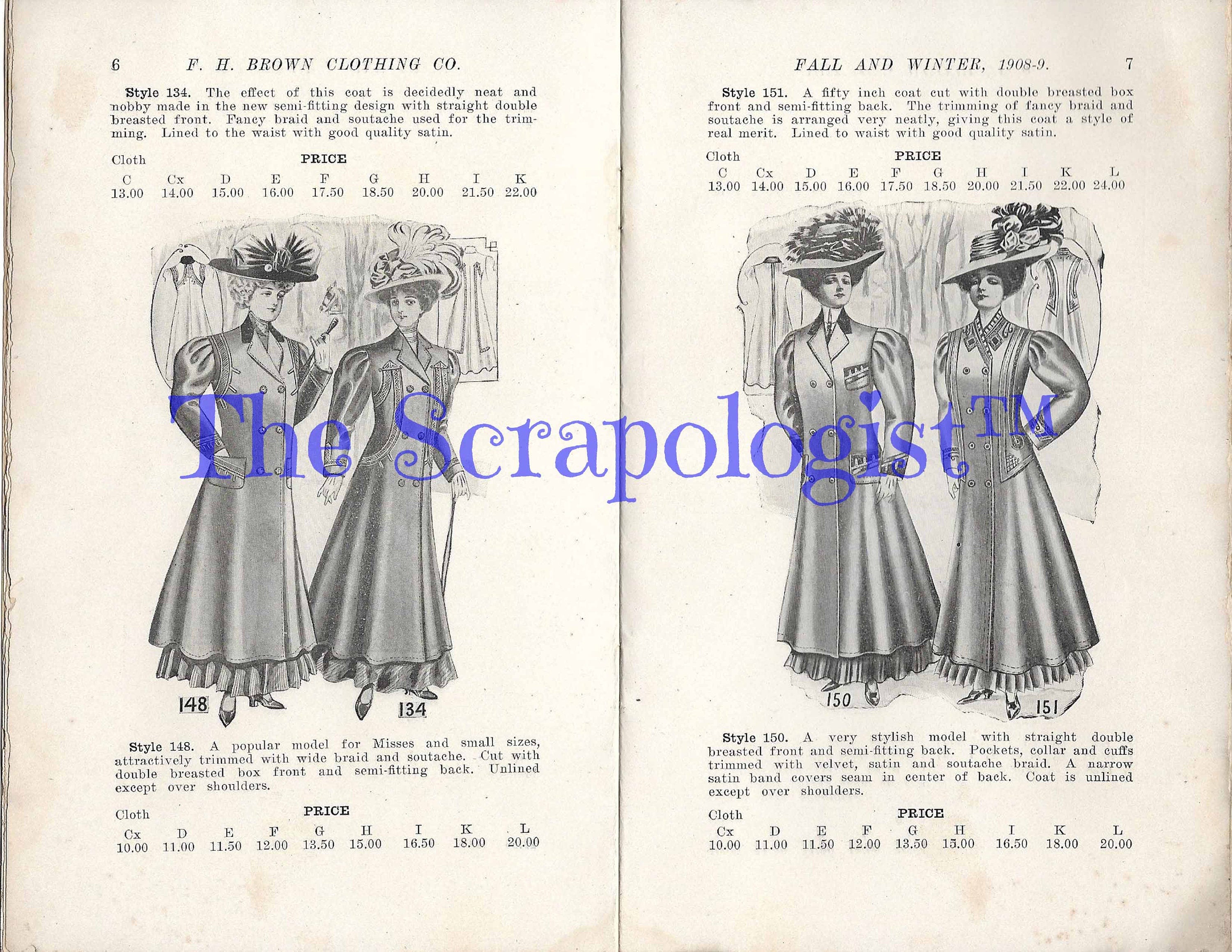 1800s Women's Fashions Magazine, Junk Journal Kit, Collage Pages | Digital Download