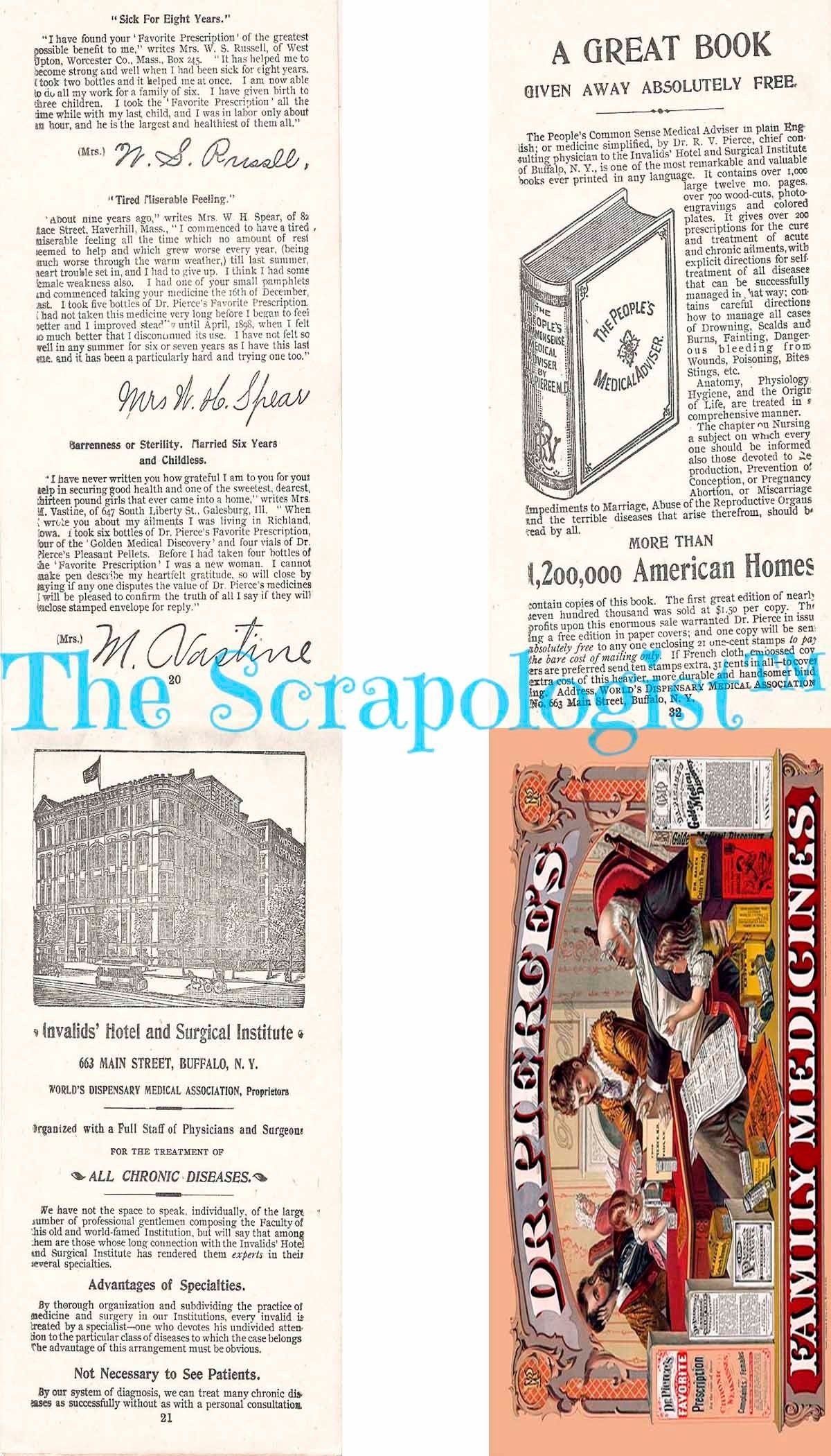 Vintage Calendar, Ladies' Notebook from 1899-1900, Junk Journal Kit | Digital Download