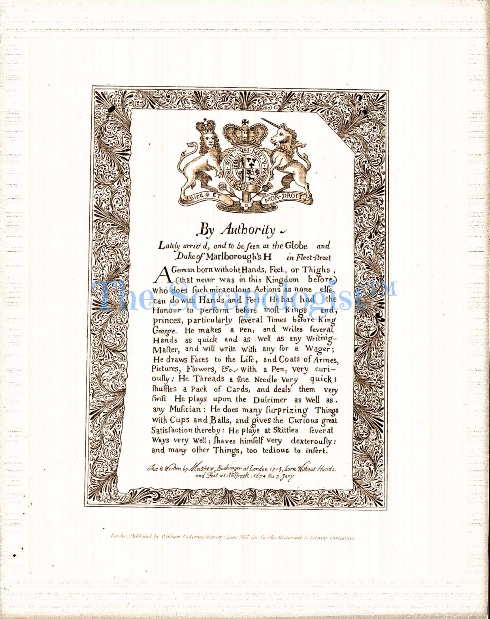 Historic Letters and Documents, Vintage Junk Journal Kit, includes Sideshow Announcement | Digital Download