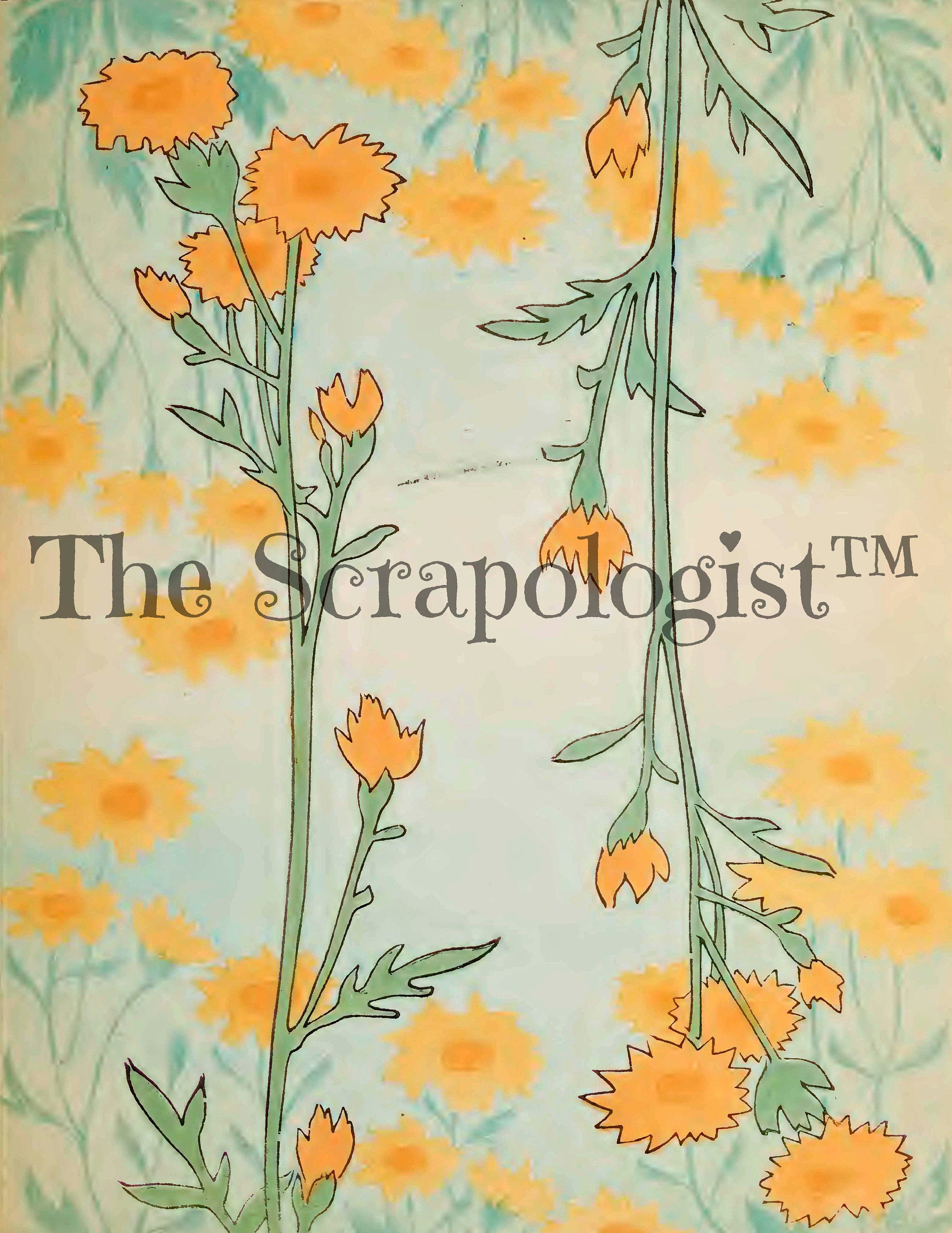 Vintage Japanese Prints, Botanical, Printable Junk Journal Kit, Collage Pages, 8.5"x11" | Digital Download