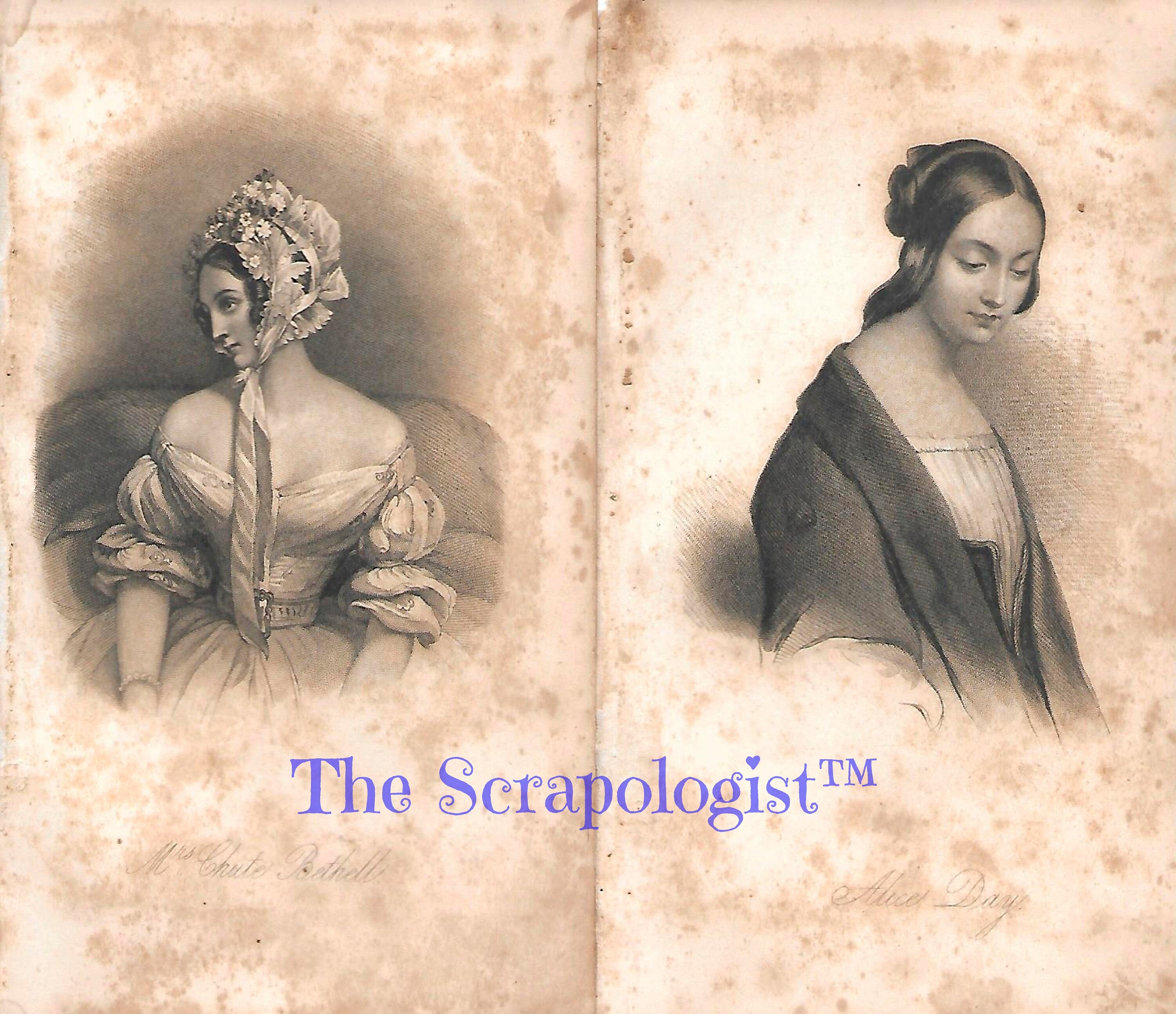 Bohemian and Elegant Ladies, Junk Journal Inserts, Ephemera Pack | Digital Download