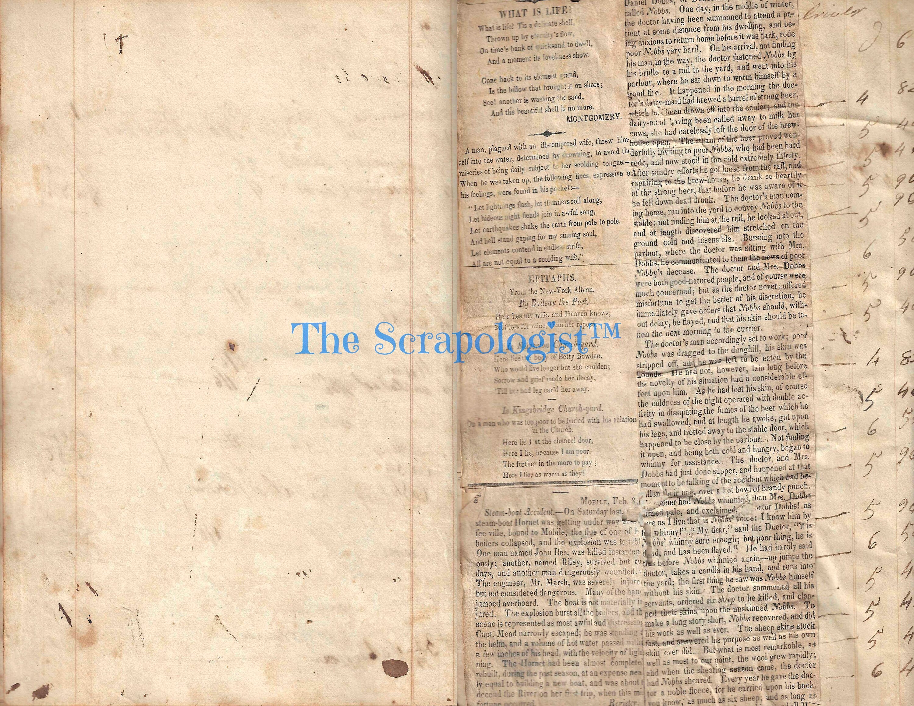 Antique Farmer's Accounting Ledger, Junk Journal Page Inserts, from 1808, Printable Ephemera Pack | Digital Download