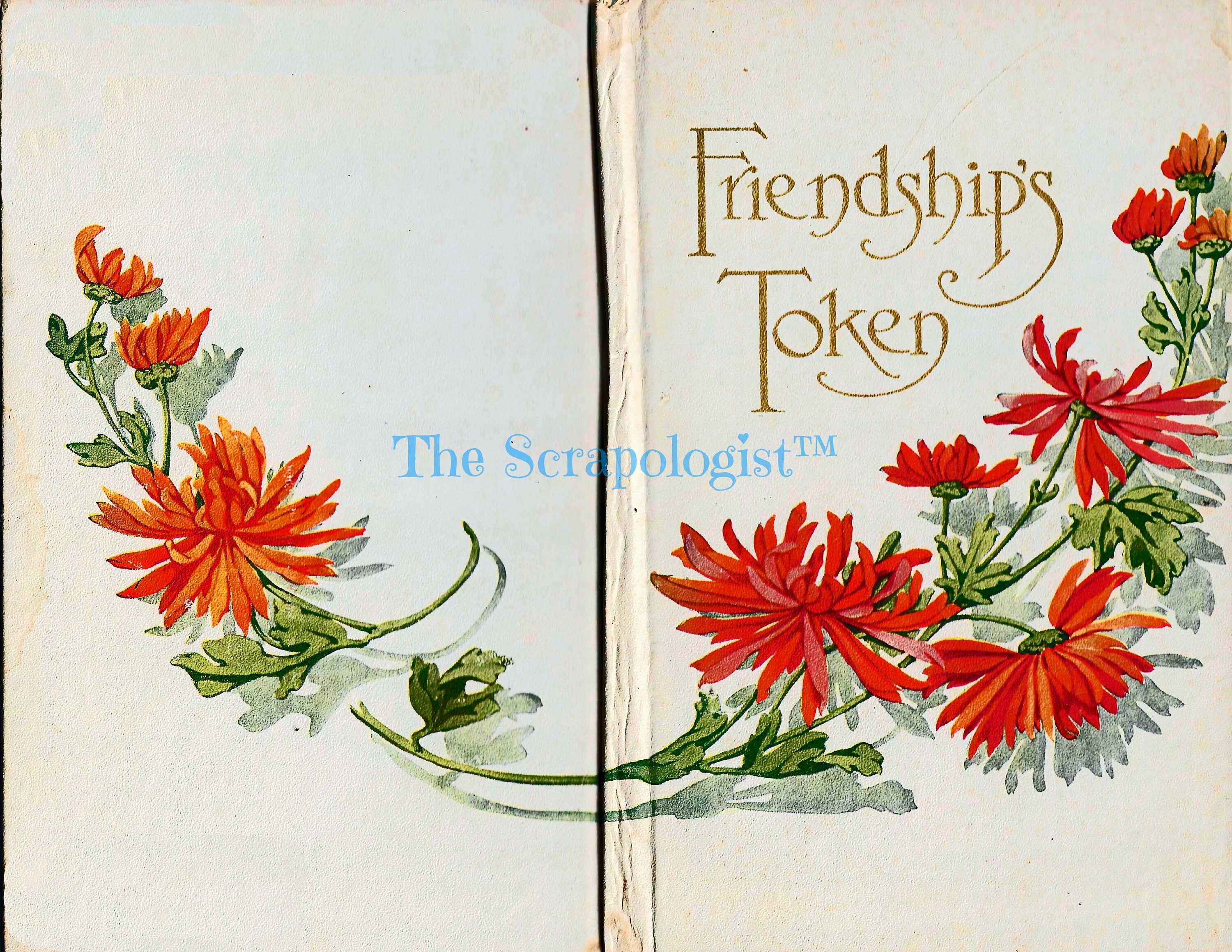 Friendship Memory Book, DIY Junk Journal or Scrapbook Album Kit, Vintage Ephemera, Page Inserts, Collage Papers | Digital Download