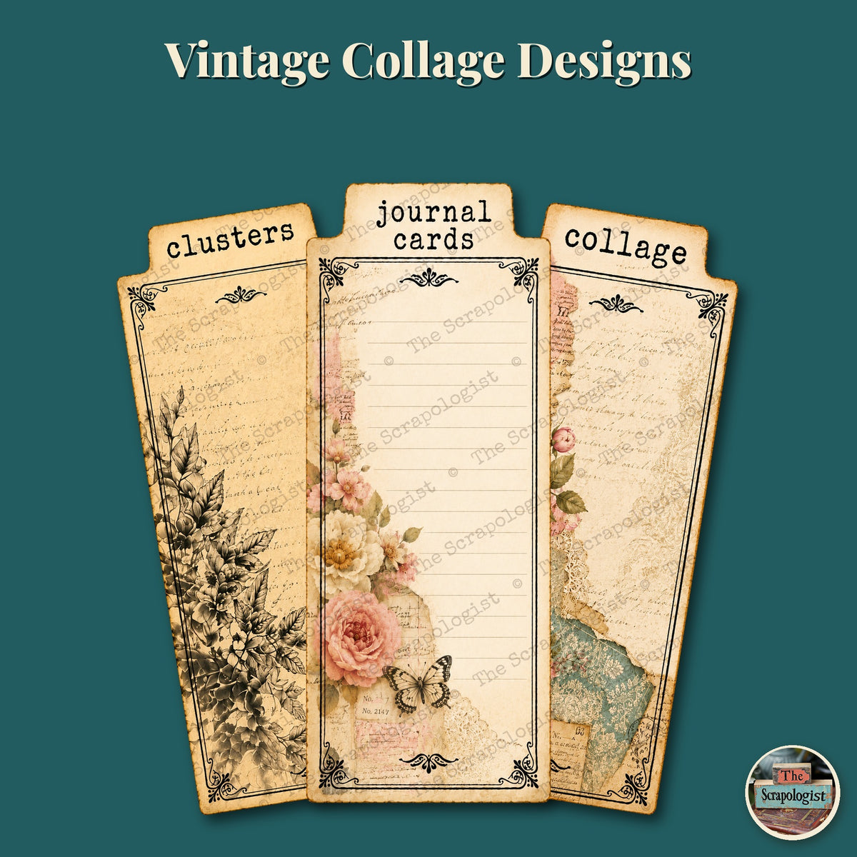 Junk Journal Ephemera Organizer System | Printable Divider Tabs