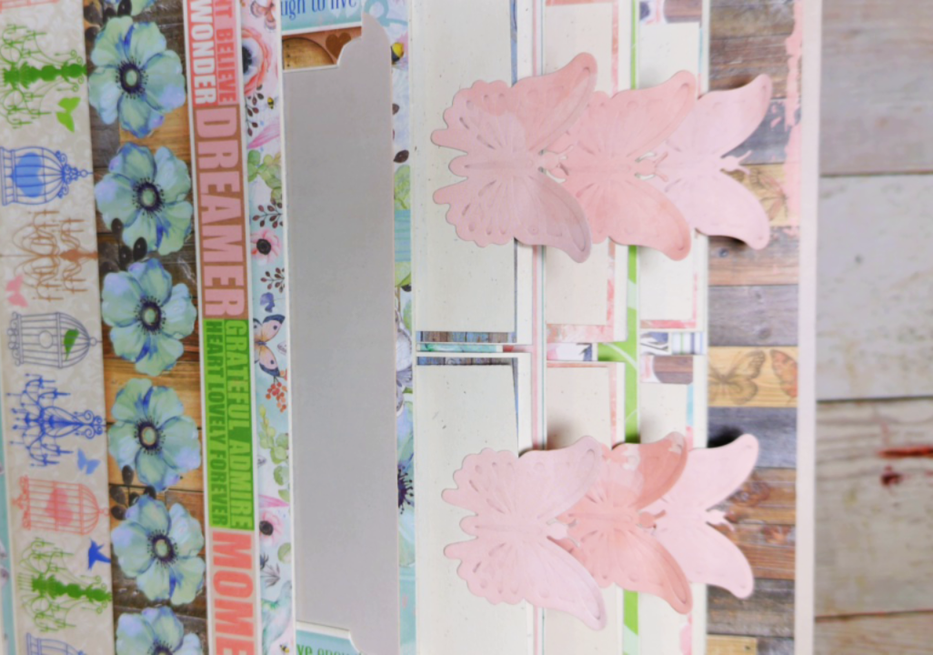 Baby Girl Photo Album | Handmade Memory Book for New Mom | Pink Butterfly Scrapbook