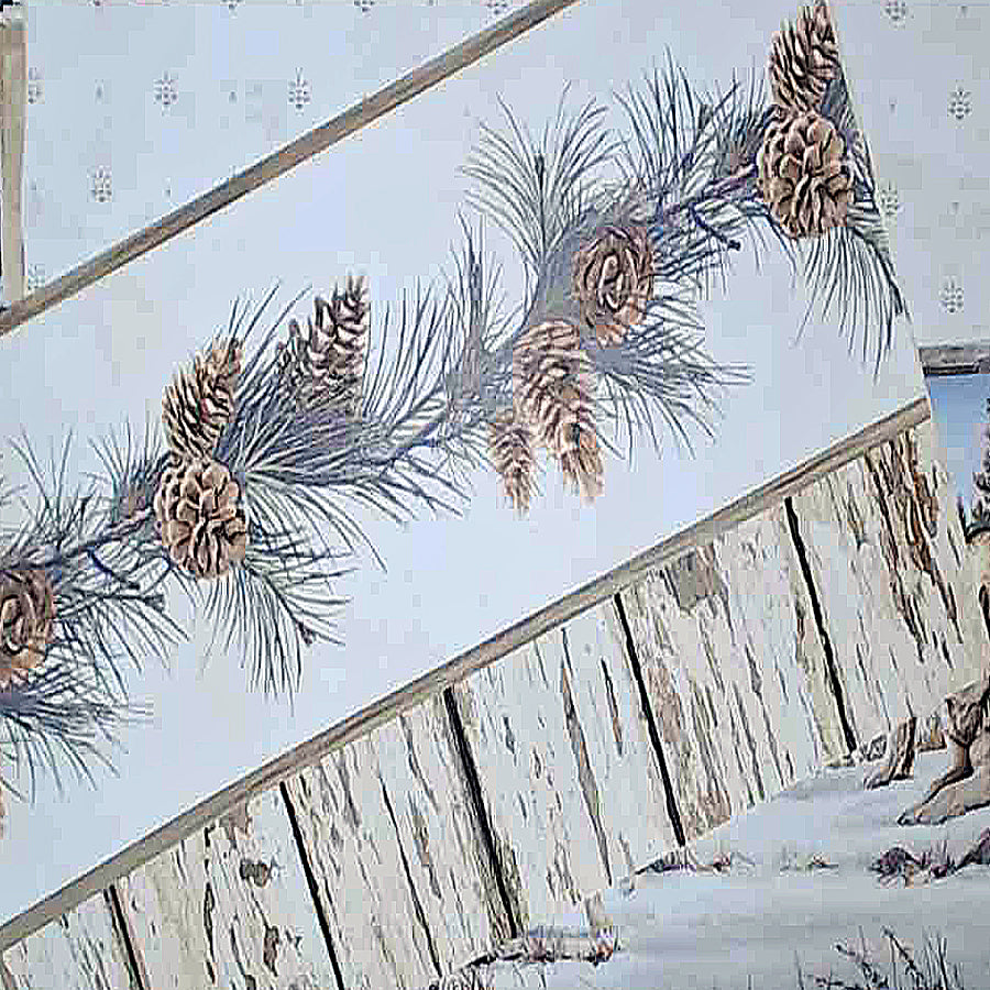 Woods Forest Theme Unpasted Wallpaper Sheets for Crafting, Junk Journals, and other Paper Art Projects