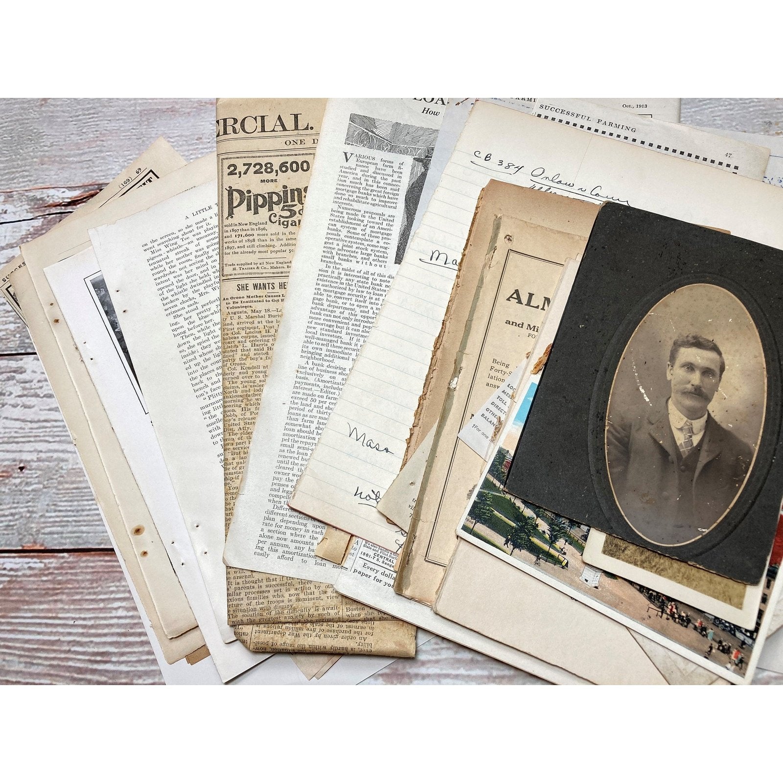 50-Piece Vintage Junk Journal Pack, Papers and Antique Ephemera from my Personal Collection| Destash - Antique photos, Postcards & papers