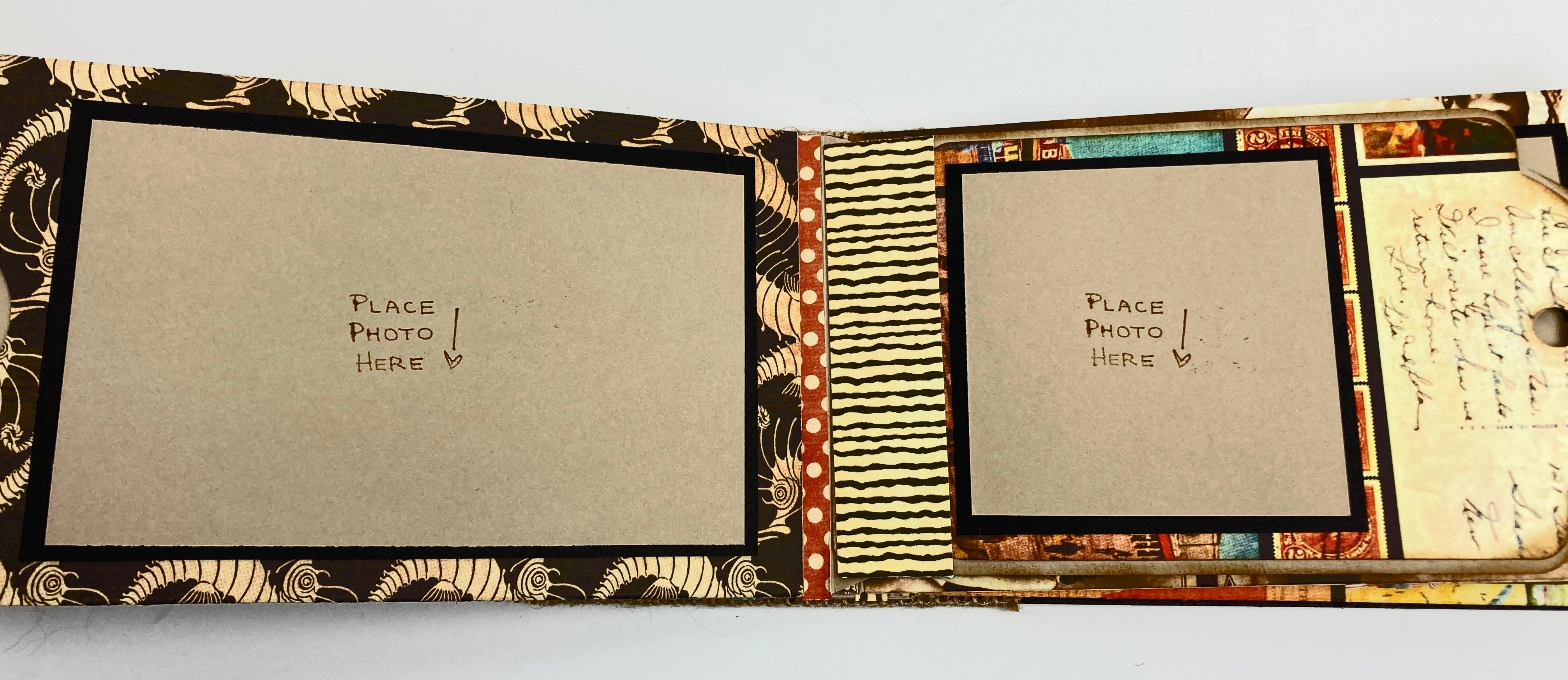 Beach Photo Travel Album, Summer Vacation Mini Album, Vintage Ocean Theme