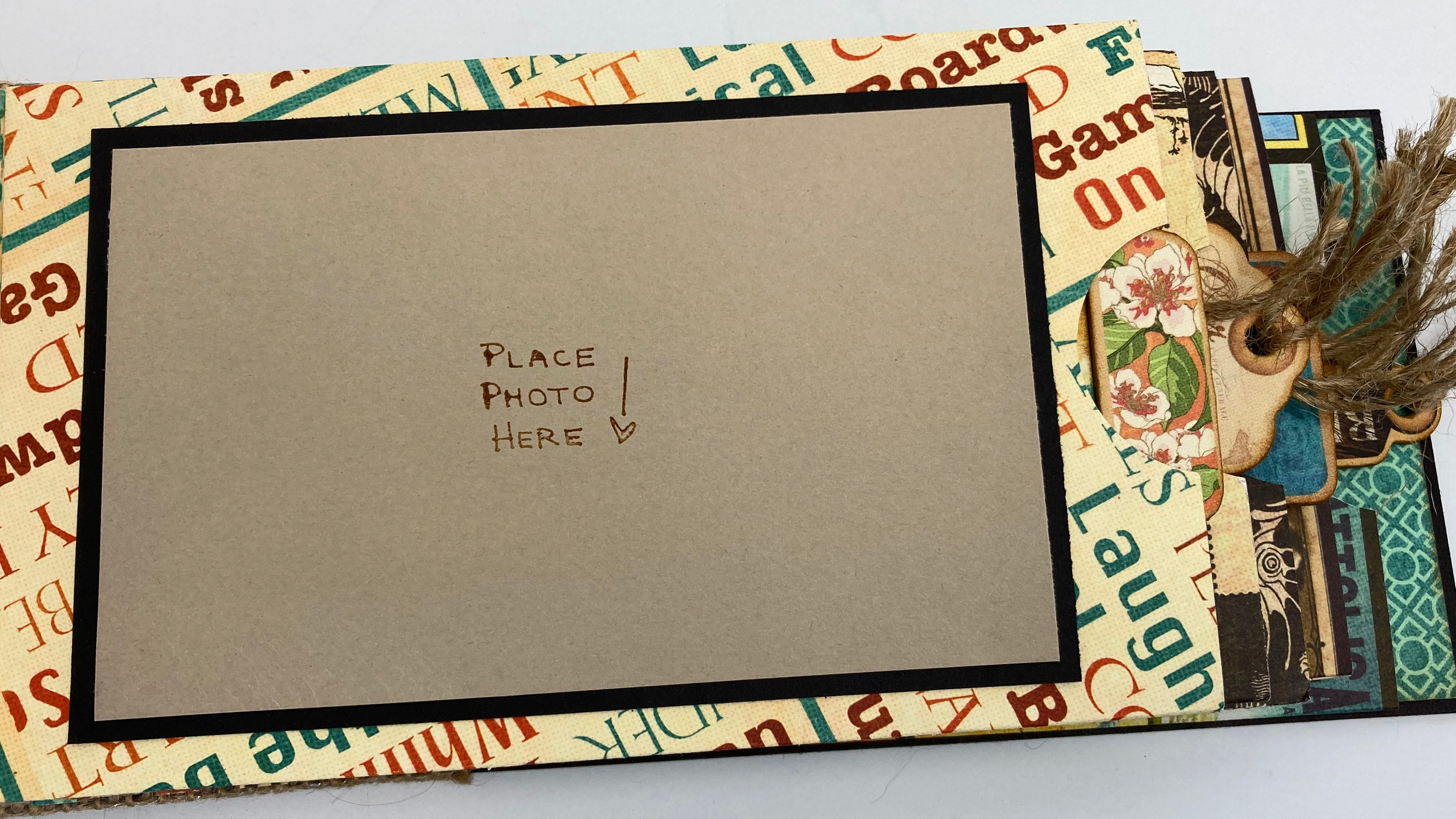 Beach Photo Travel Album, Summer Vacation Mini Album, Vintage Ocean Theme