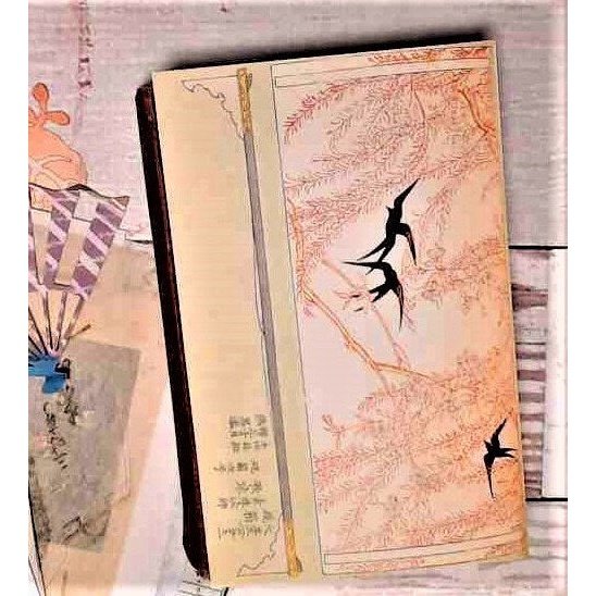 Beginner's Junk Journal Supplies Kit - Shipped to You | Antique Japanese Florals Theme, Botanical Ephemera and Paper Pack