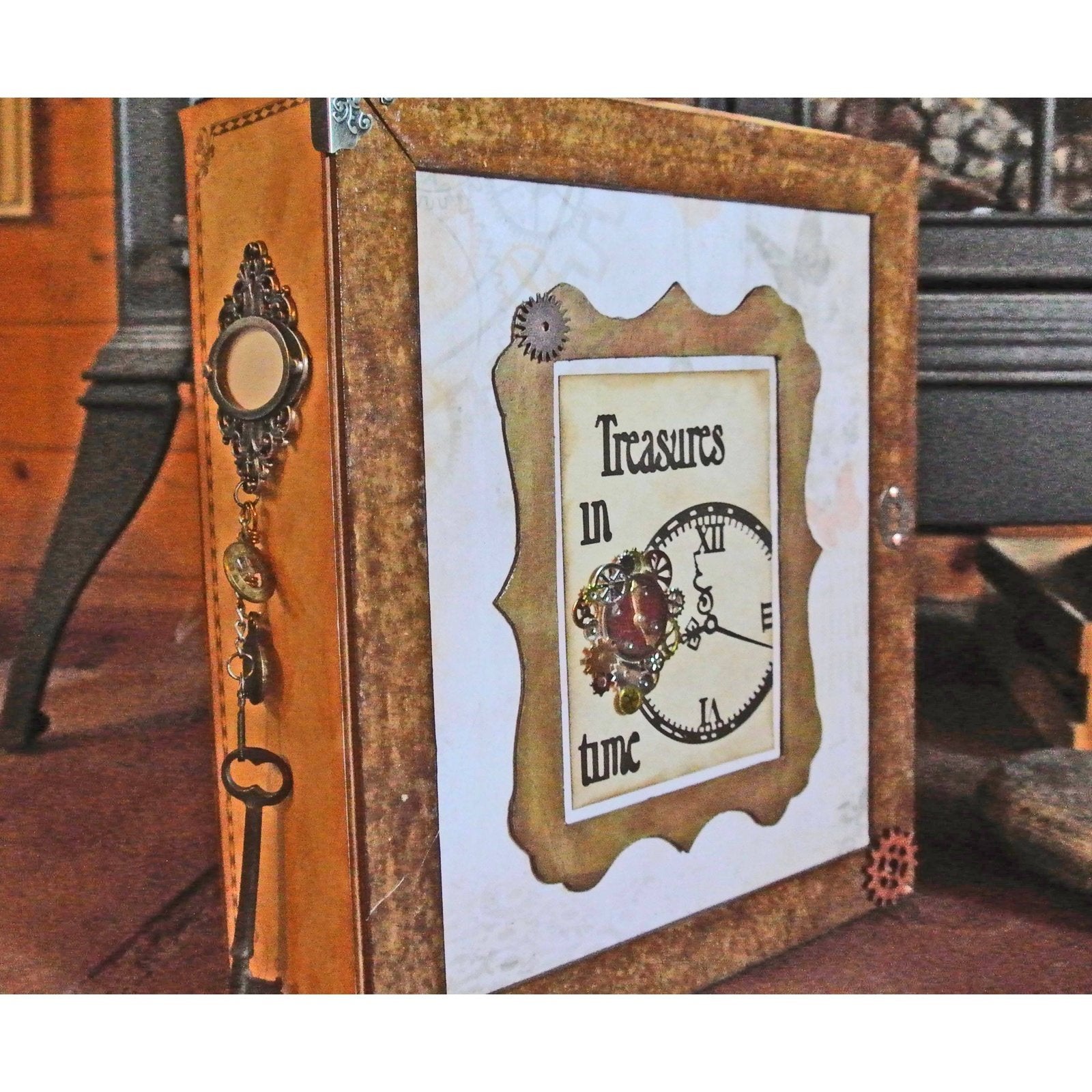 Blank Scrapbook Album, Handmade - Large Album with Storage Case to document a year of your life, for Photos and Memorabilia, You Decorate it