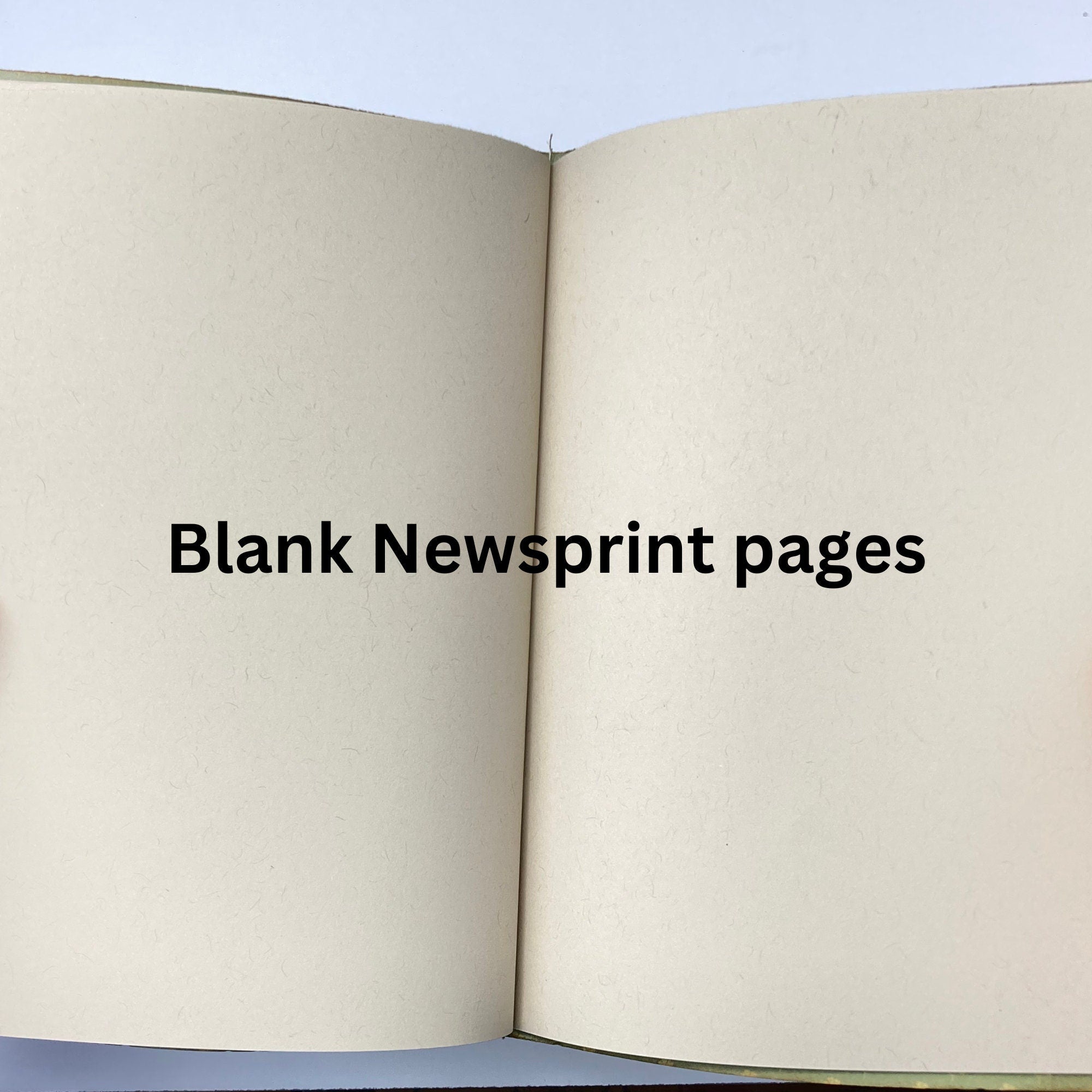 Blank Writing Journal, Junk Journal for Beginner, Scrapbook, Blank Newsprint Pages, Wallpaper Cover, Fits in your Purse