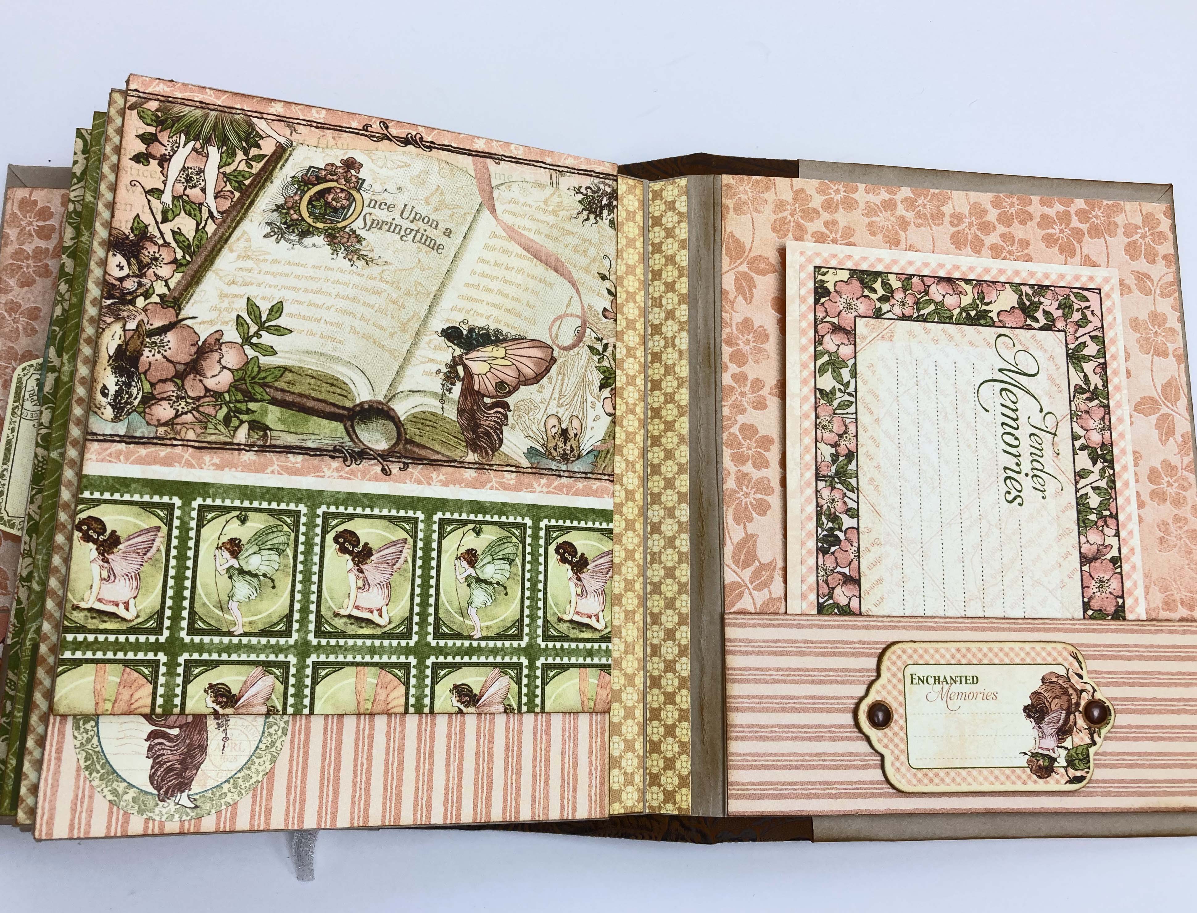 Fairy Tale Mini Photo Album, Springtime, Fairycore, to document your garden, spring celebrations, and springtime memories
