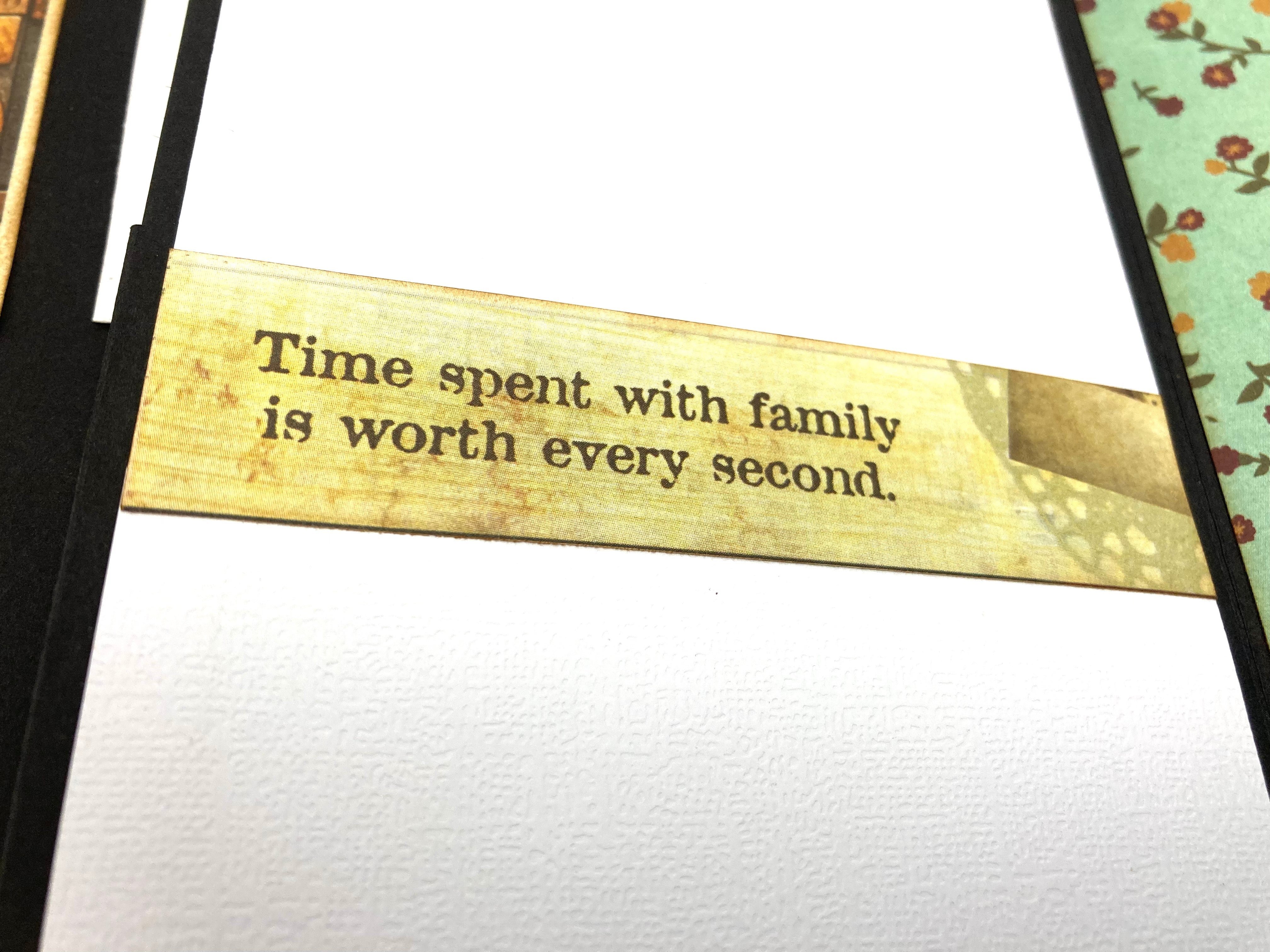 Family Tree Photo Mini Album - Customizable Heritage Scrapbook with Your Name on the Cover