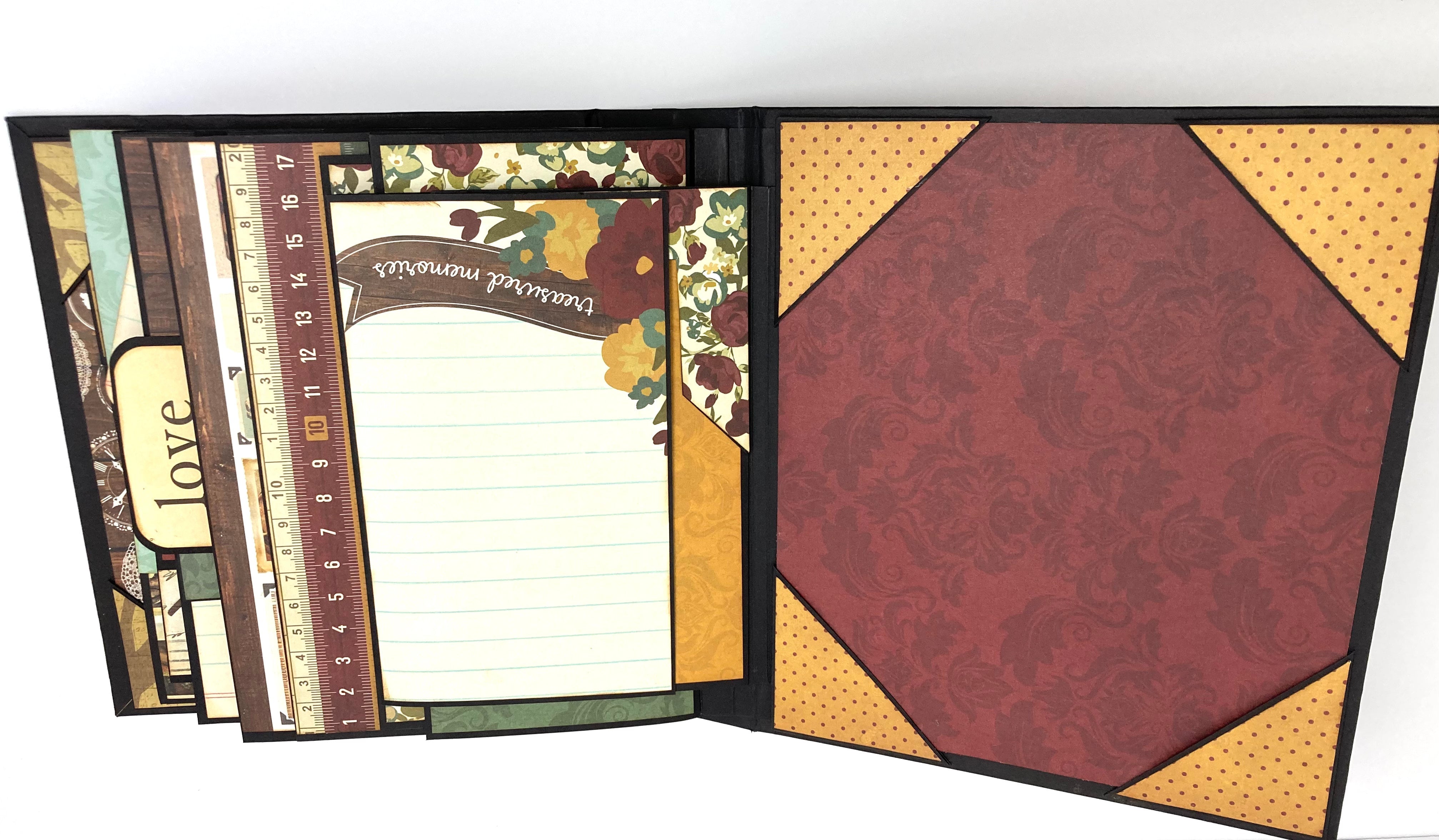 Family Tree Photo Mini Album - Customizable Heritage Scrapbook with Your Name on the Cover