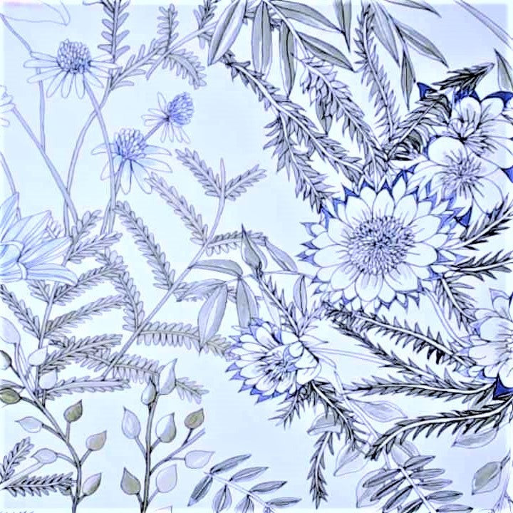 Folk Art Theme Unpasted Wallpaper Sheets for Crafts, Junk Journals, Mixed Media and Collage Art Projects