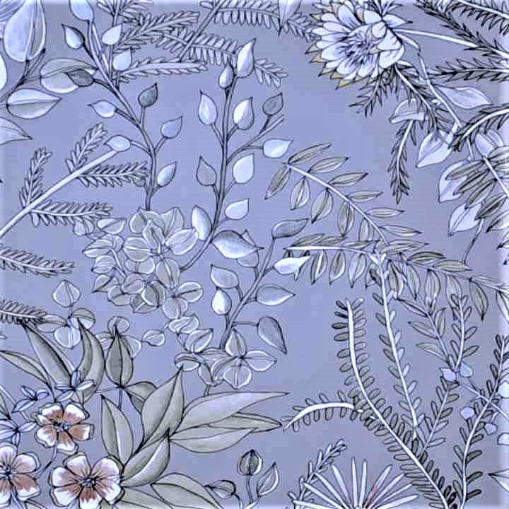 Folk Art Theme Unpasted Wallpaper Sheets for Crafts, Junk Journals, Mixed Media and Collage Art Projects